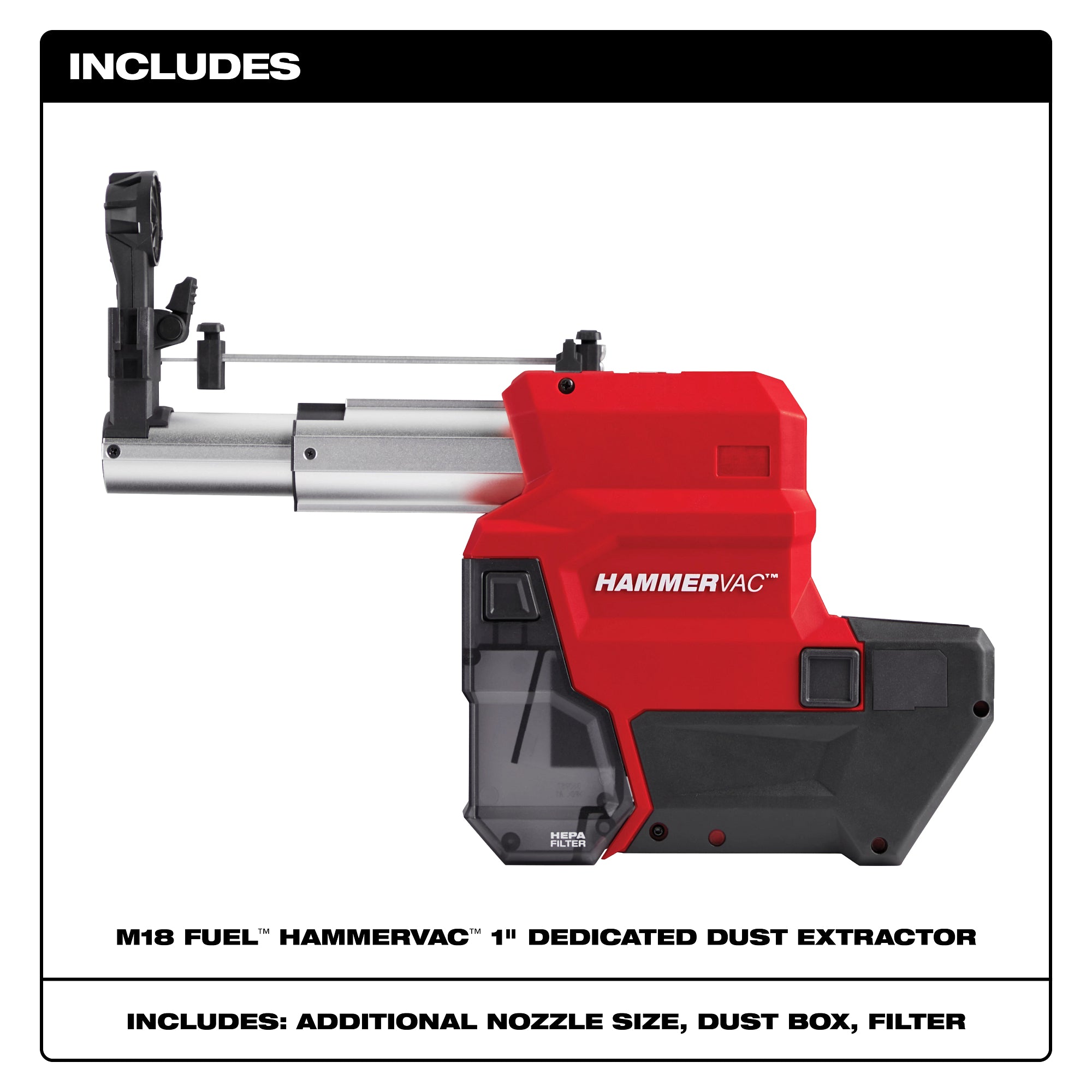 EXTRACTEUR DE POUSSIÈRE POUR HAMMERVAC 1'' M18 FUEL