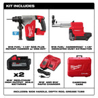 ENSEMBLE MARTEAU ROTATIF 1-1/8'' SDS+ M18 FUEL HAMMERVAC XC6