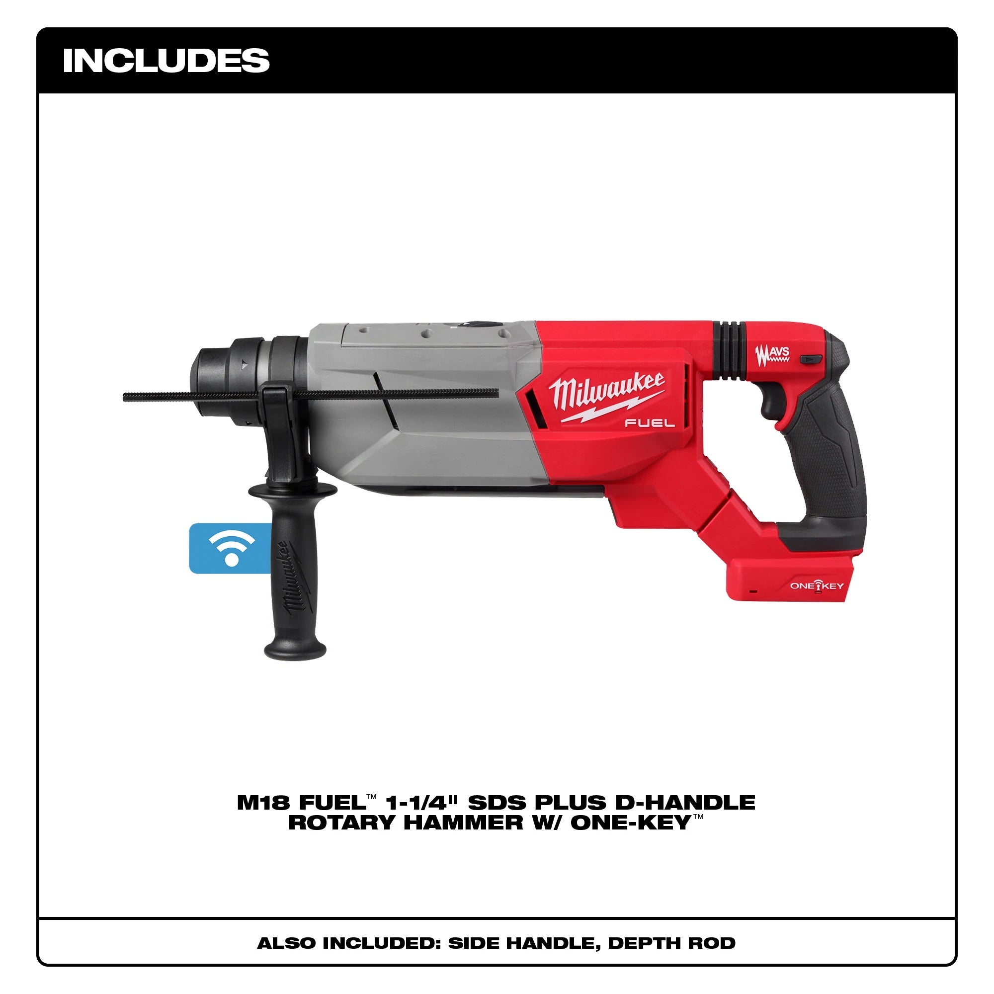 MARTEAU ROTATIF 1-1/4'' SDS+ M18 FUEL BRUSHLESS ONE-KEY