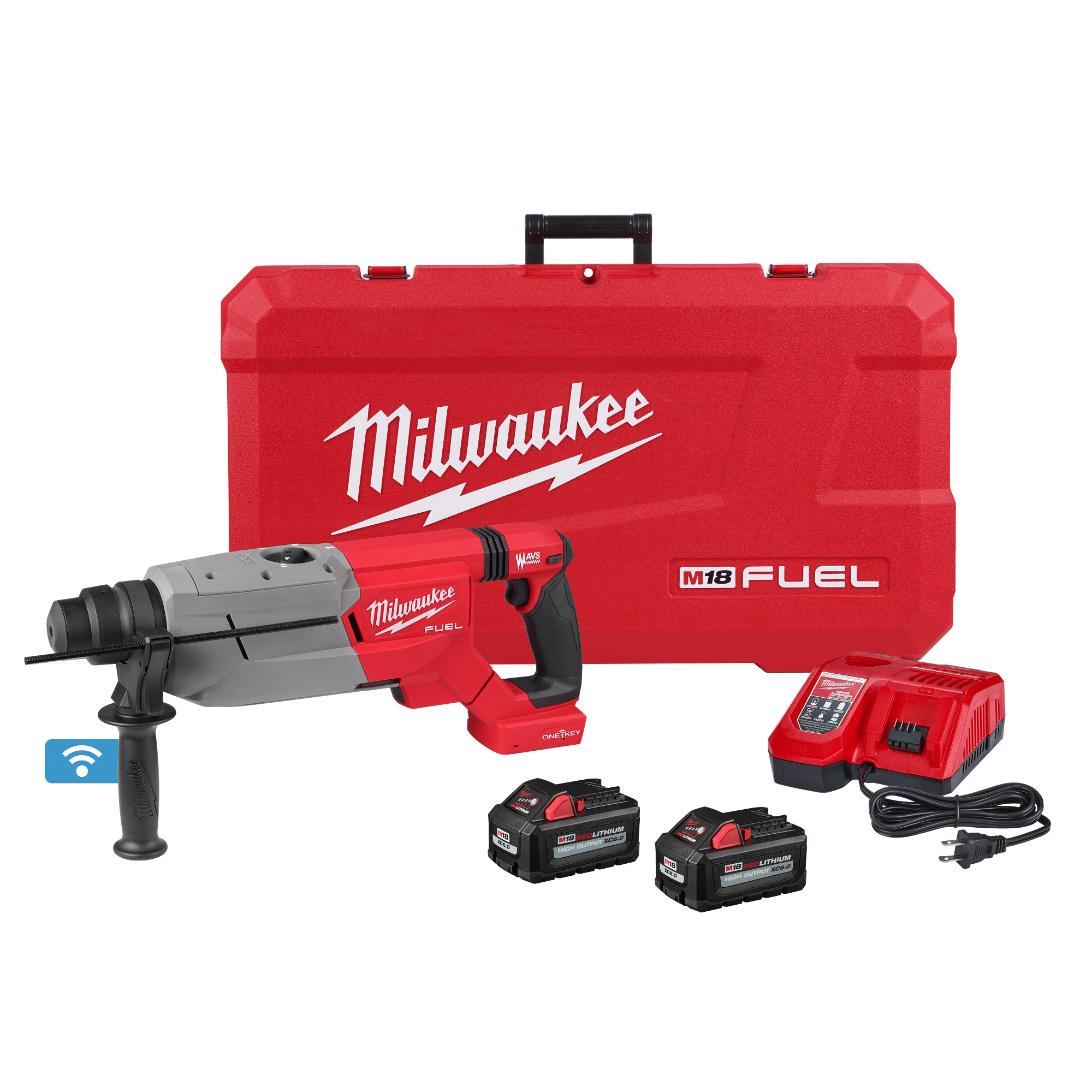 ENSEMBLE MARTEAU ROTATIF 1-1/4'' SDS+ M18 FUEL (XC6.0)