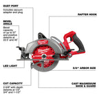 SCIE CIRCULAIRE 7-1/4'' À POIGNÉE ARRIÈRE M18 FUEL BRUSHLESS