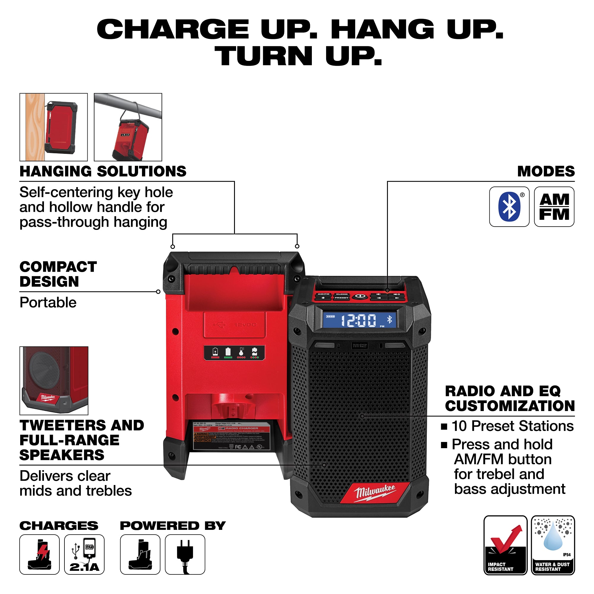 RADIO BLUETOOTH & CHARGEUR M12