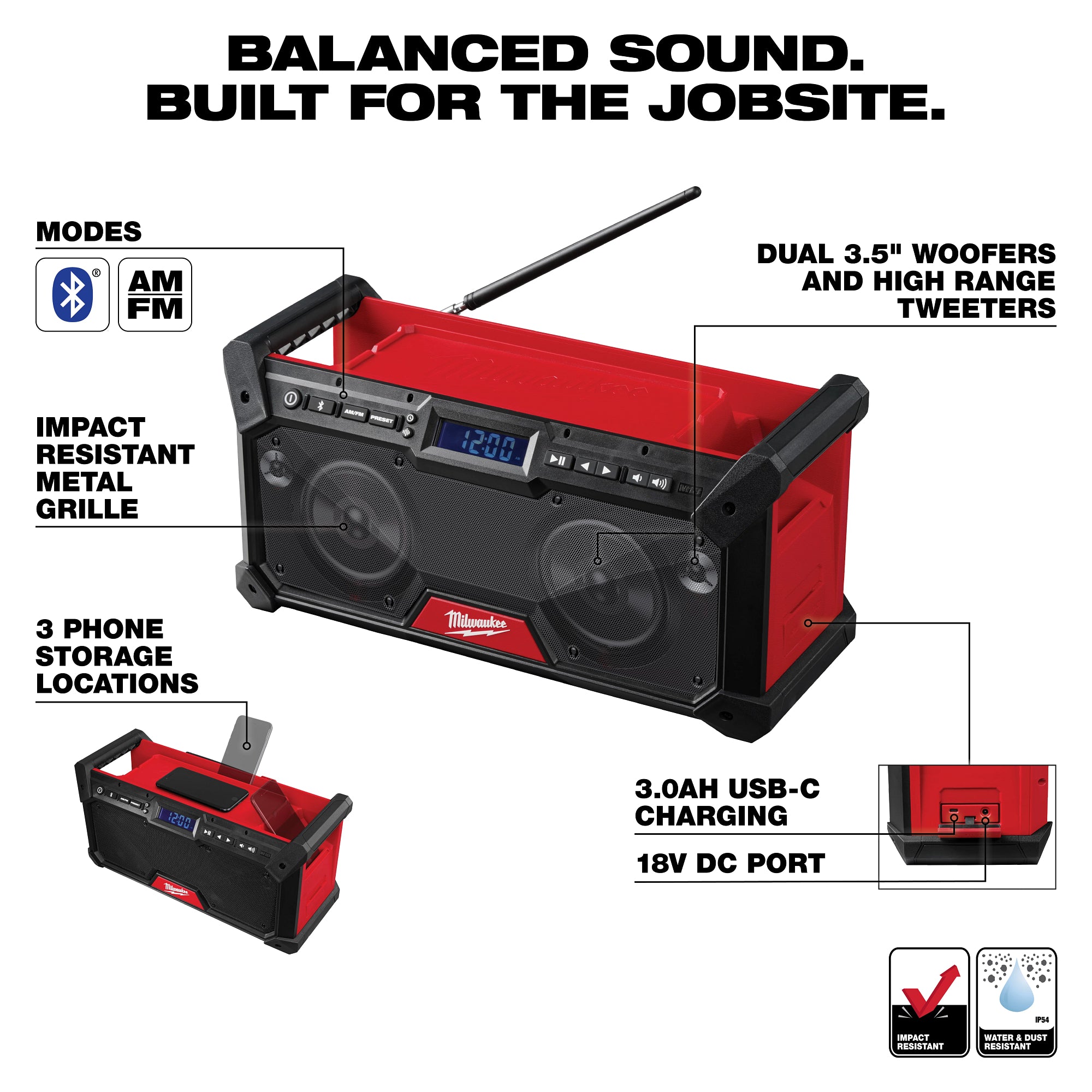 RADIO DE CHANTIER M18 BLUETOOTH