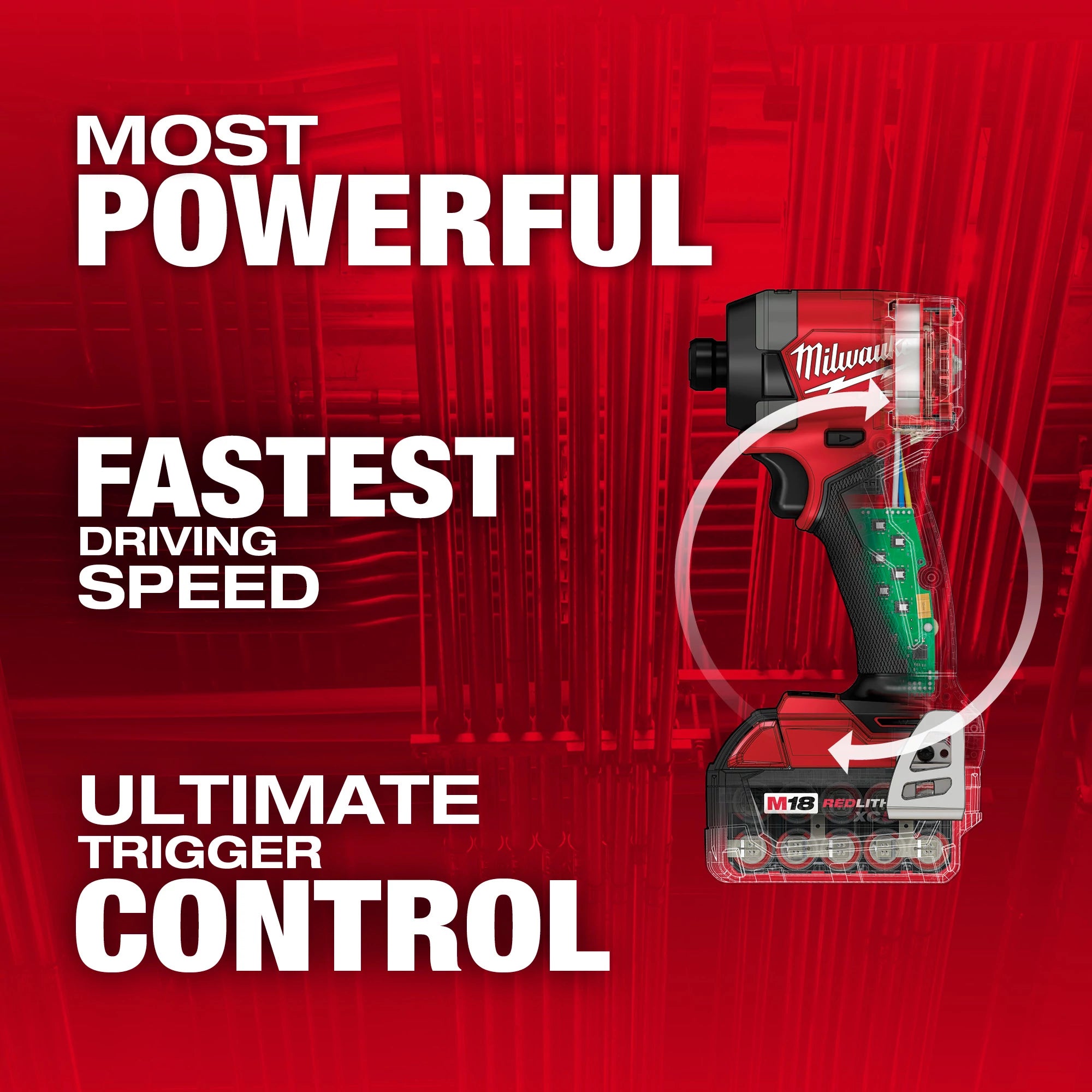 ENSEMBLE TOURNEVIS À CHOCS 1/4'' M18 FUEL BRUSHLESS (XC5.0)