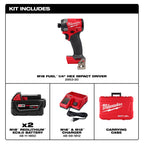 1/4'' M18 FUEL BRUSHLESS IMPACT DRIVER KIT (XC5.0)