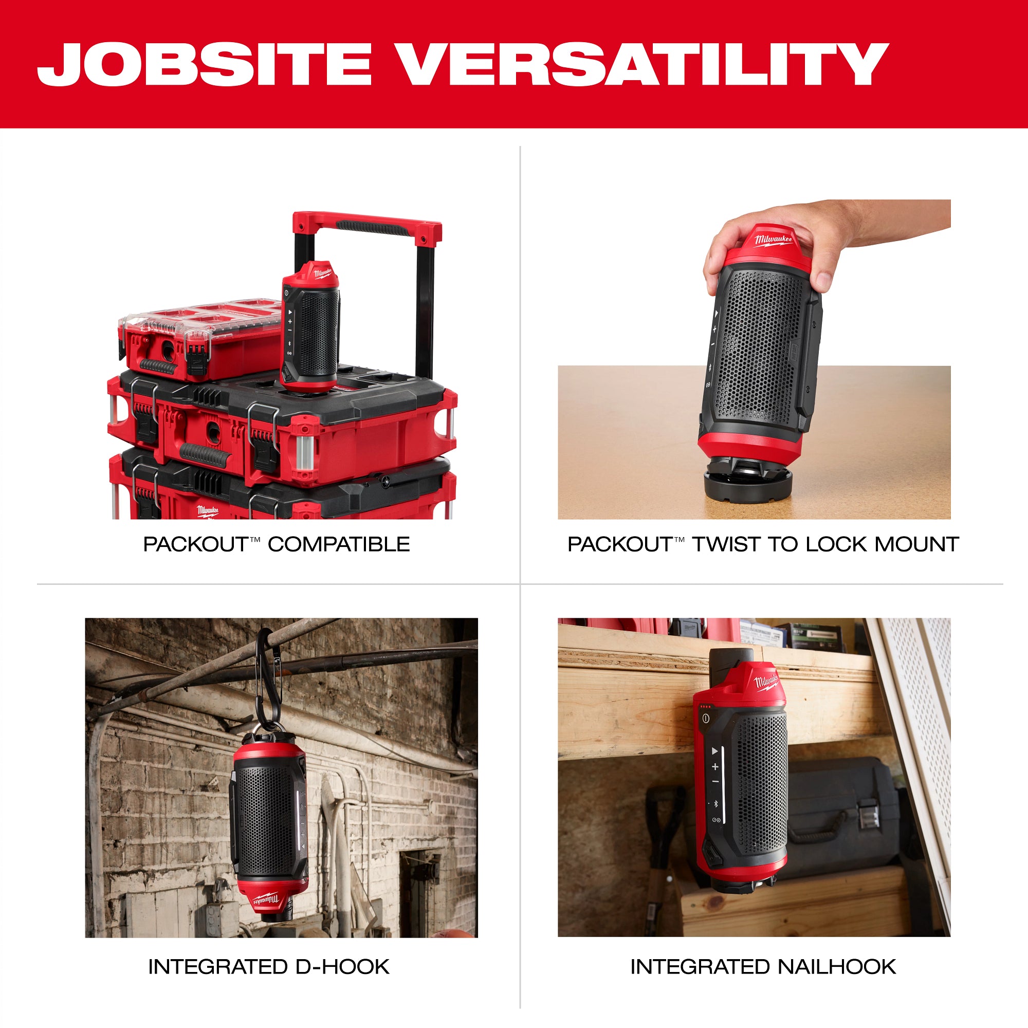 HAUT-PARLEUR DE CHANTIER BLUETOOTH PACKOUT M12