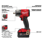 M18 FUEL 1/2'' MID-TORQUE IMPACT WRENCH KIT (XC5.0)