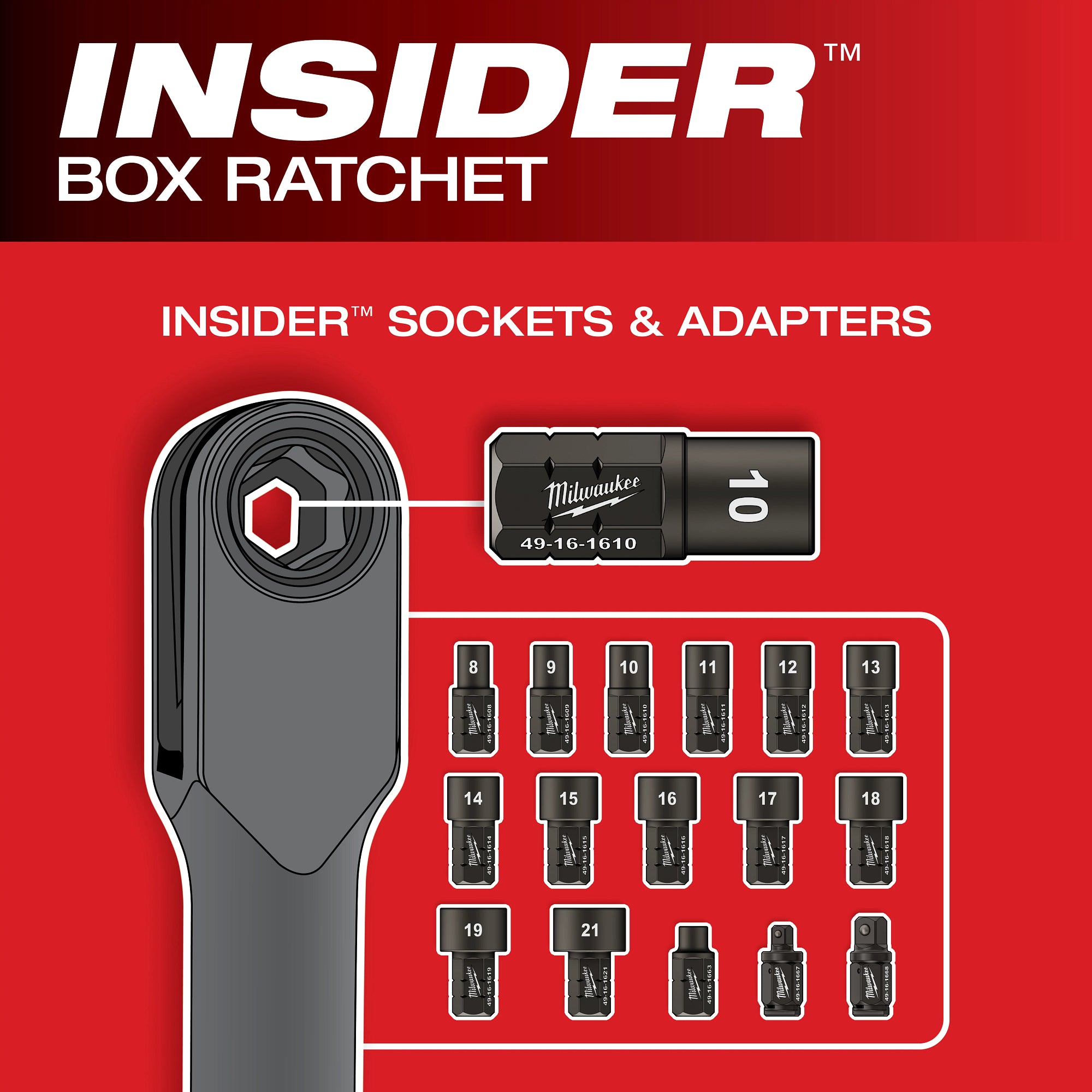 CLÉ RATCHET À LONGUE PORTÉE INSIDER M12 FUEL BRUSHLESS