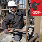 SOFTSHELL WORK JACKET (BLACK - LARGE)