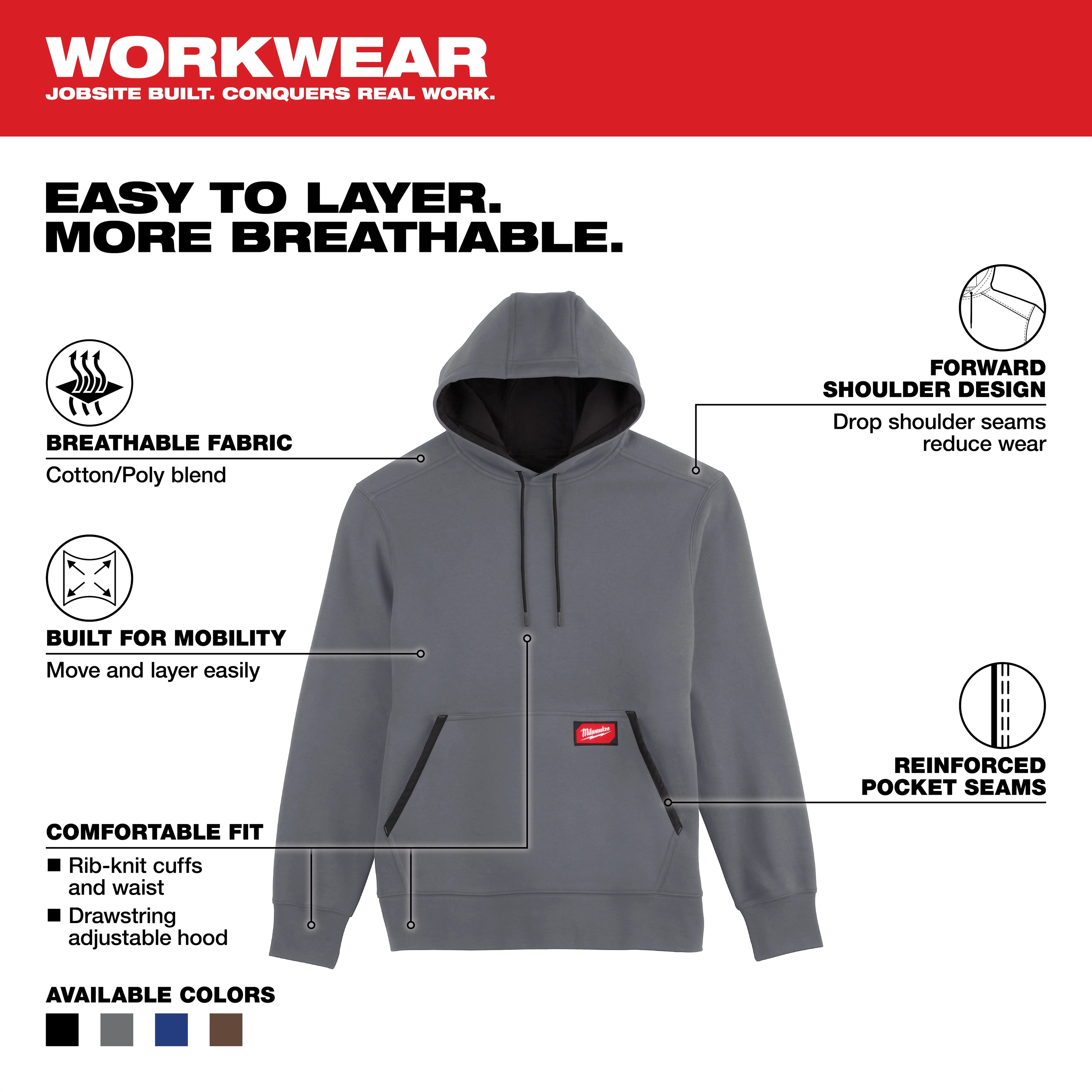 MILWAUKEE COTTON PADDING (GREY - MEDIUM)