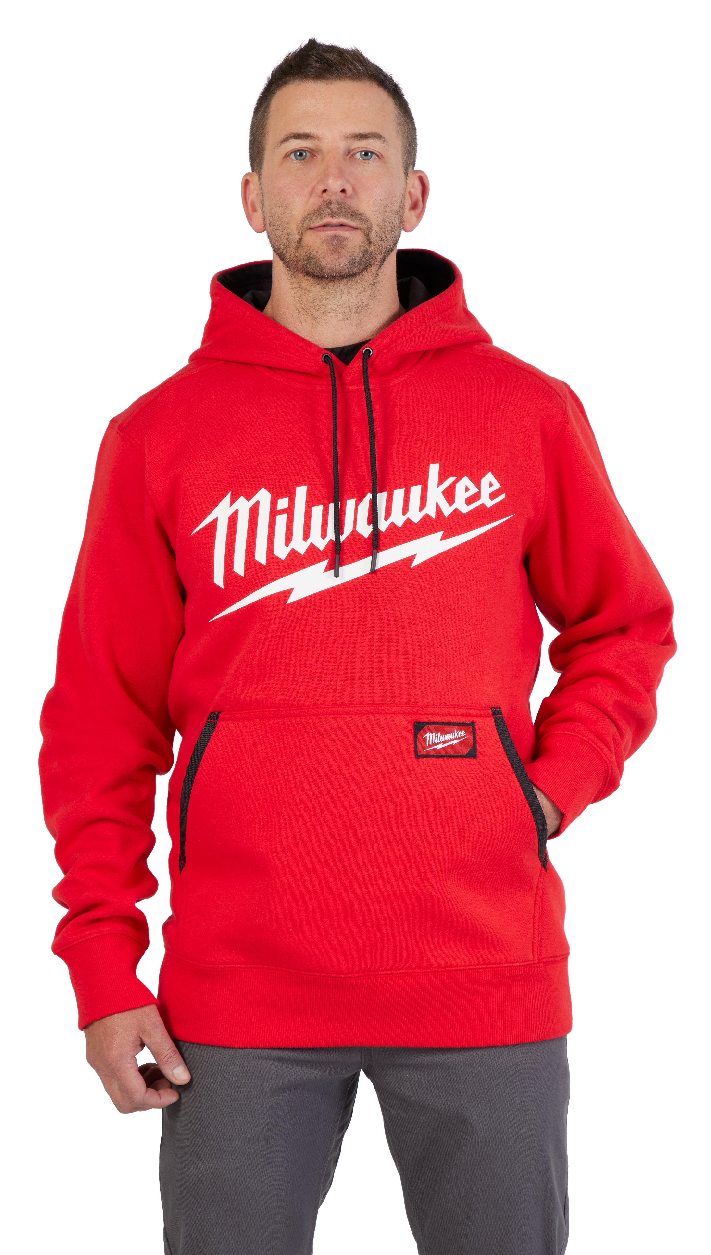 COTON OUATÉ MILWAUKEE BIG LOGO (ROUGE - MEDIUM)