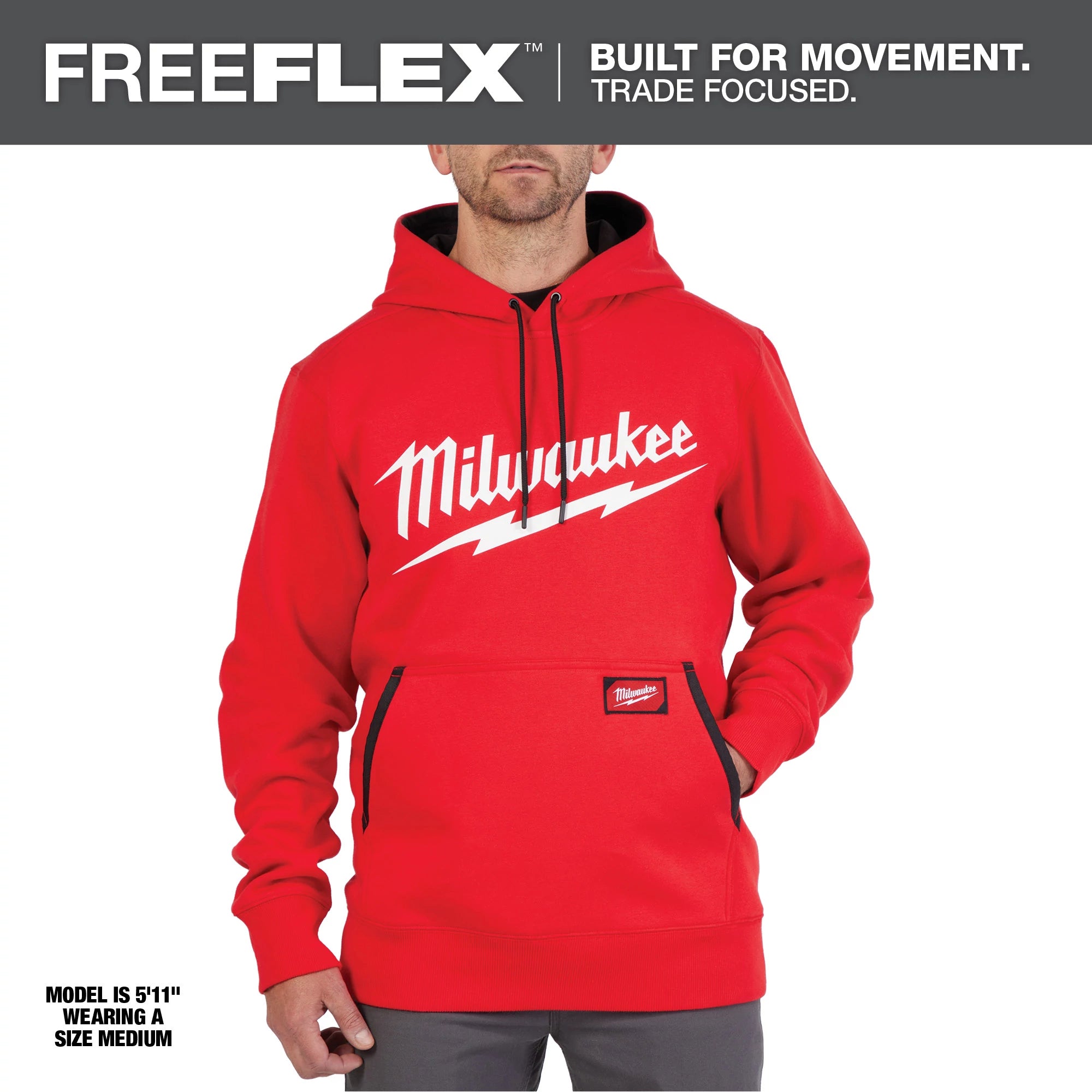 MILWAUKEE BIG LOGO QUILTED COTTON (RED - LARGE)