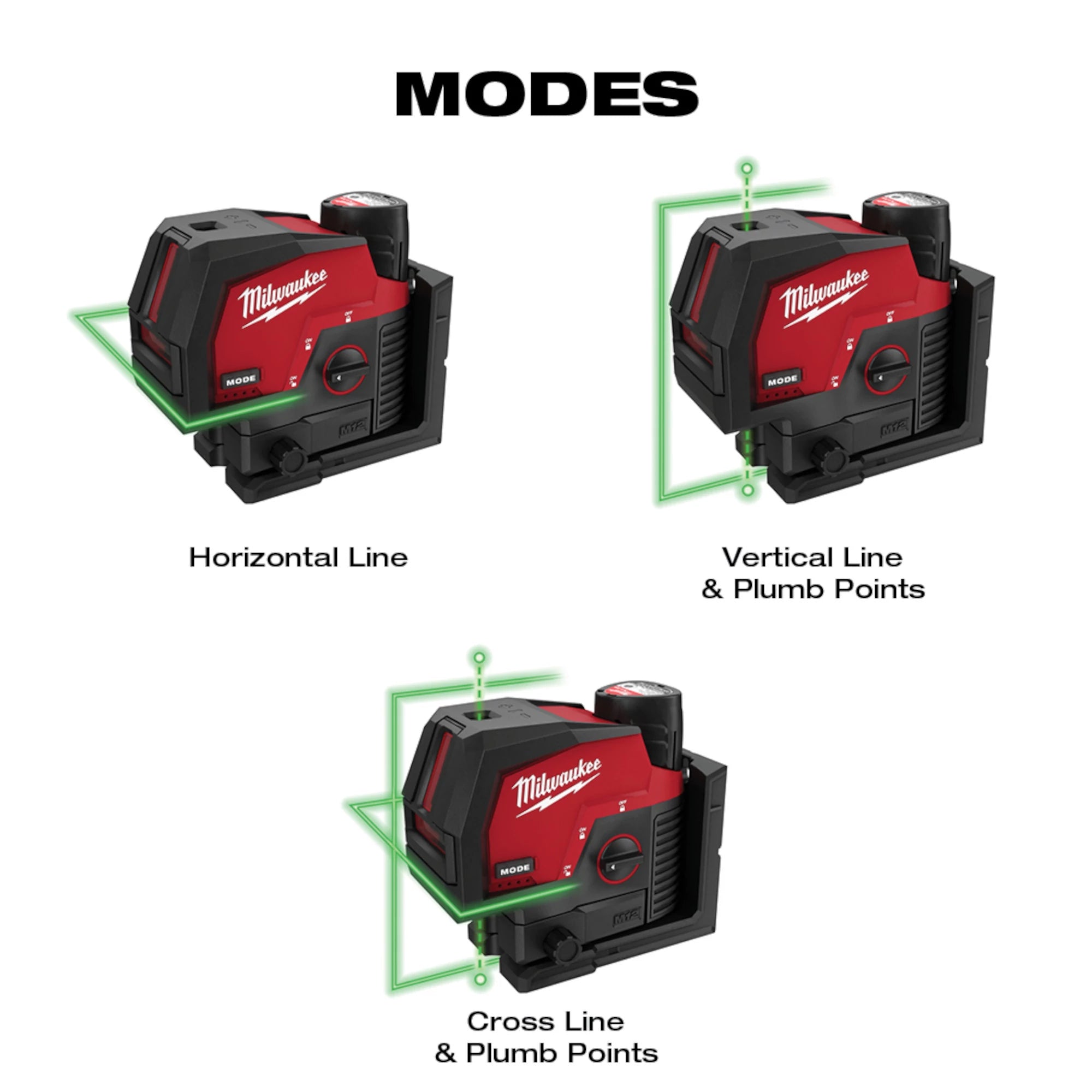 ENSEMBLE NIVEAU LASER À FAISCEAU VERT ET POINTS D'APLOMB M12