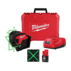 ENSEMBLE NIVEAU LASER À FAISCEAU VERT ET 4 POINTS M12