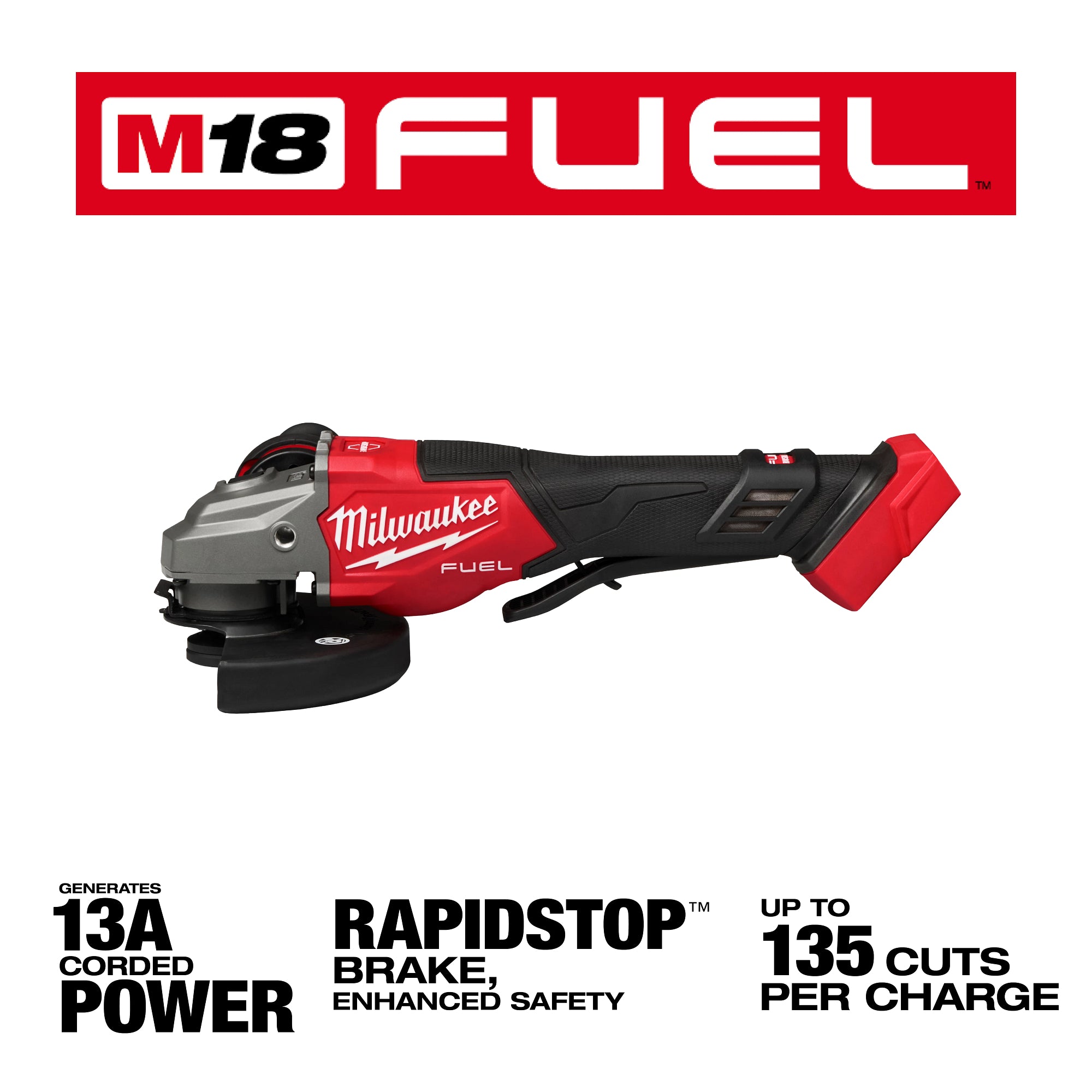 RECTIFIEUSE COUDÉE 4-1/2''-6'' À PALETTE M18 FUEL