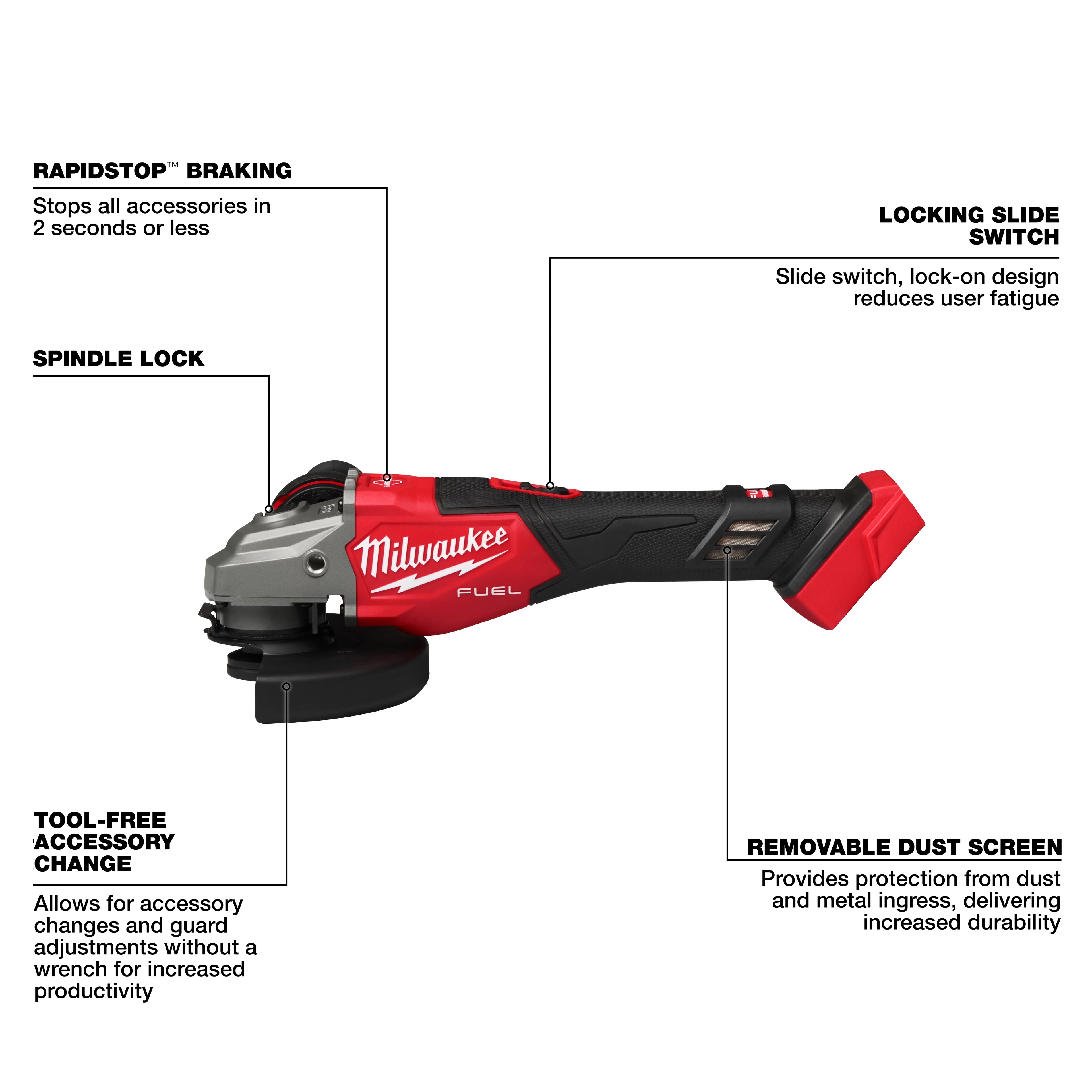 M18 FUEL 4-1/2" / 6" SLIDING ANGLE GRINDER