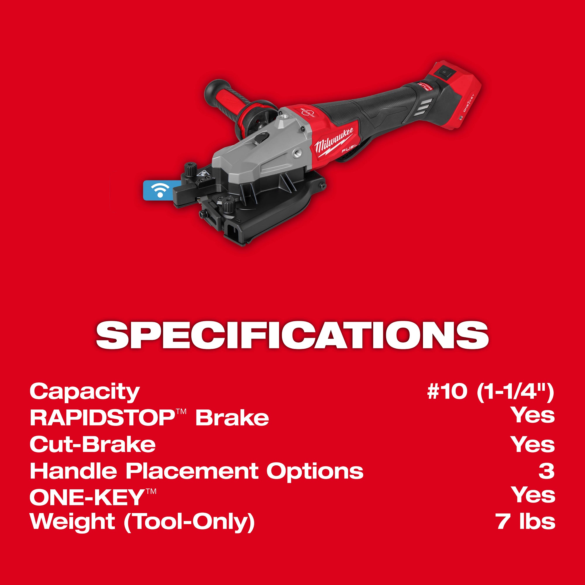COUPE-BARRE D'ARMATURE 1-1/4'' M18 FUEL BRUSHLESS