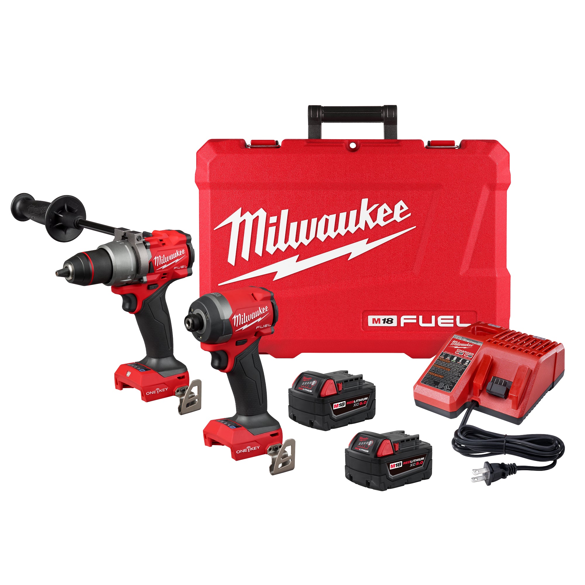 ENSEMBLE TOURNEVIS À CHOCS & PERCEUSE M18 FUEL ONE-KEY 5.0AH