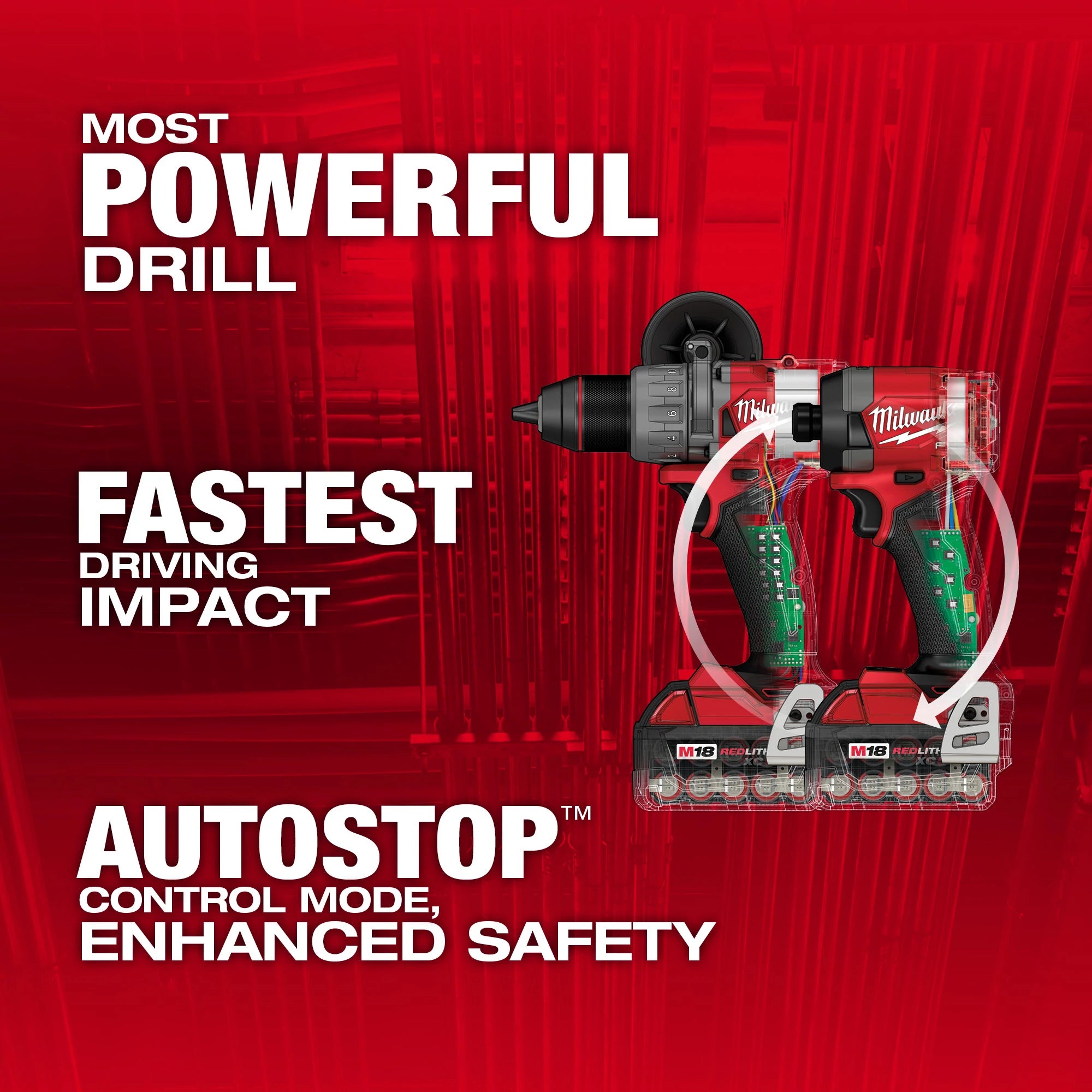 ENSEMBLE DE 7 OUTILS M18 FUEL BRUSHLESS (XC5.0)