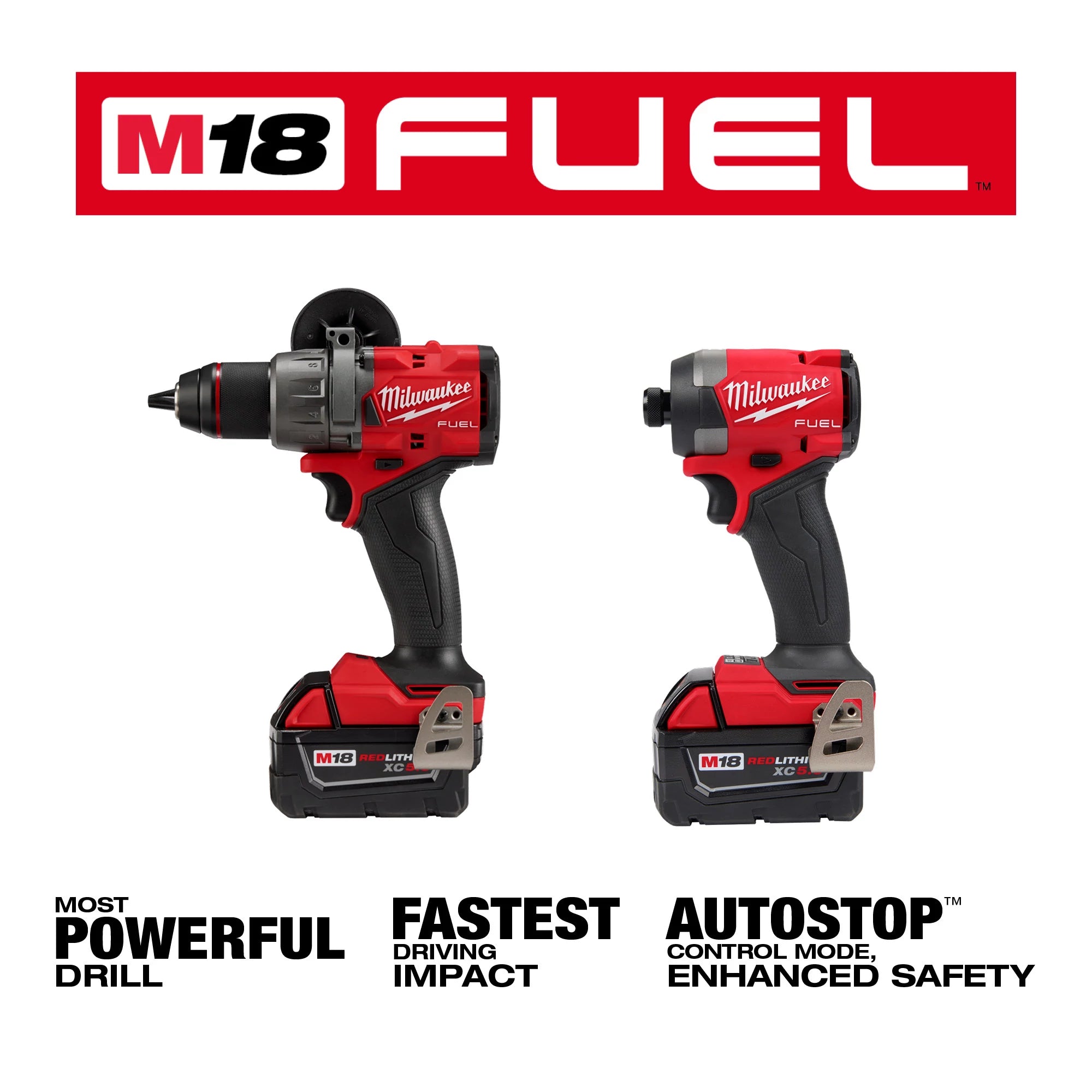 ENSEMBLE TOURNEVIS À CHOCS & PERCEUSE M18 FUEL (XC5.0)