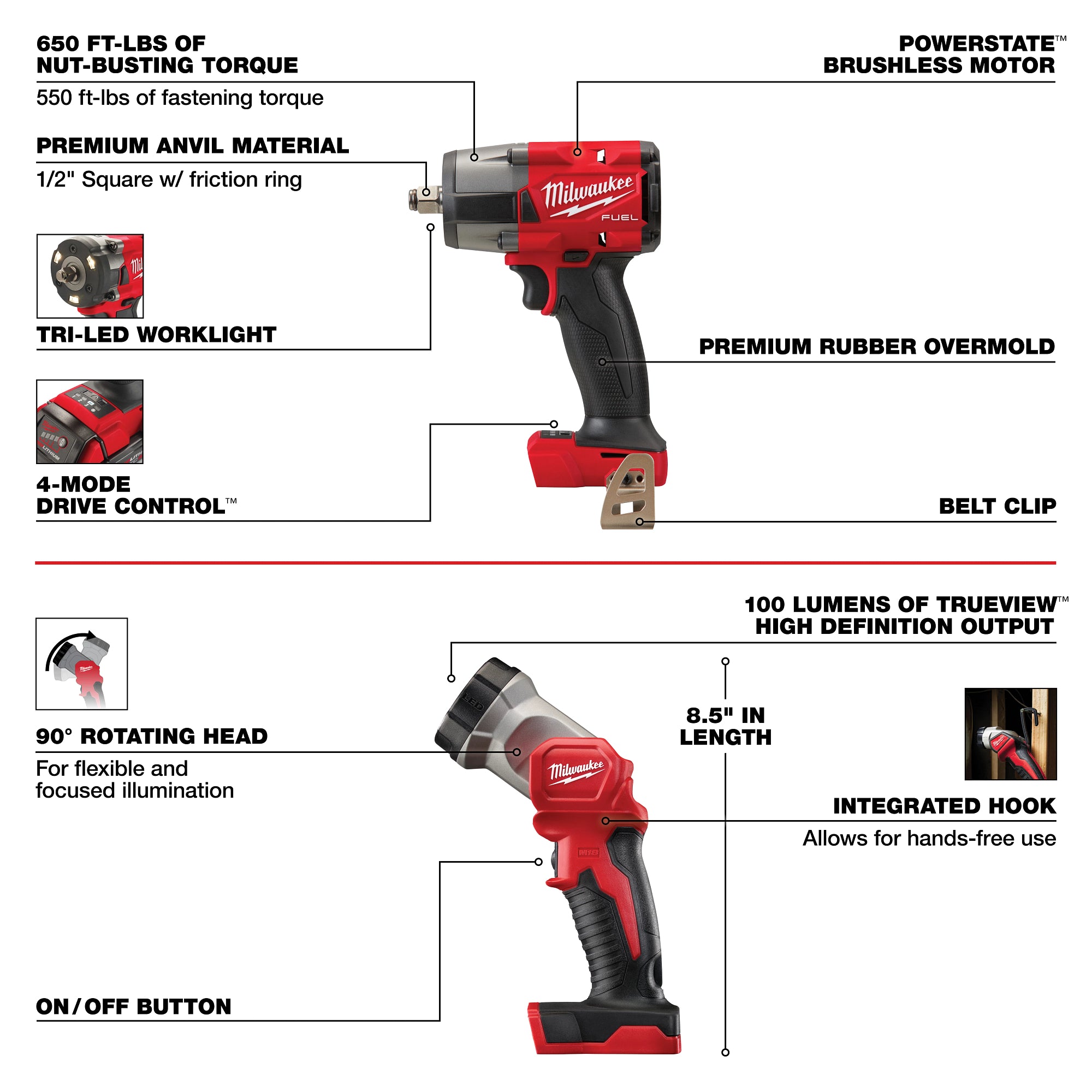 M18 FUEL BRUSHLESS 7-TOOL COMBO KIT (XC5.0)