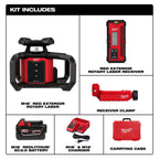 ENSEMBLE NIVEAU LASER ROTATIF ROUGE M18 (RÉCEPTEUR)