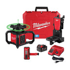 M18 GREEN ROTARY LASER LEVEL KIT (RECEIVER & TRIPOD)