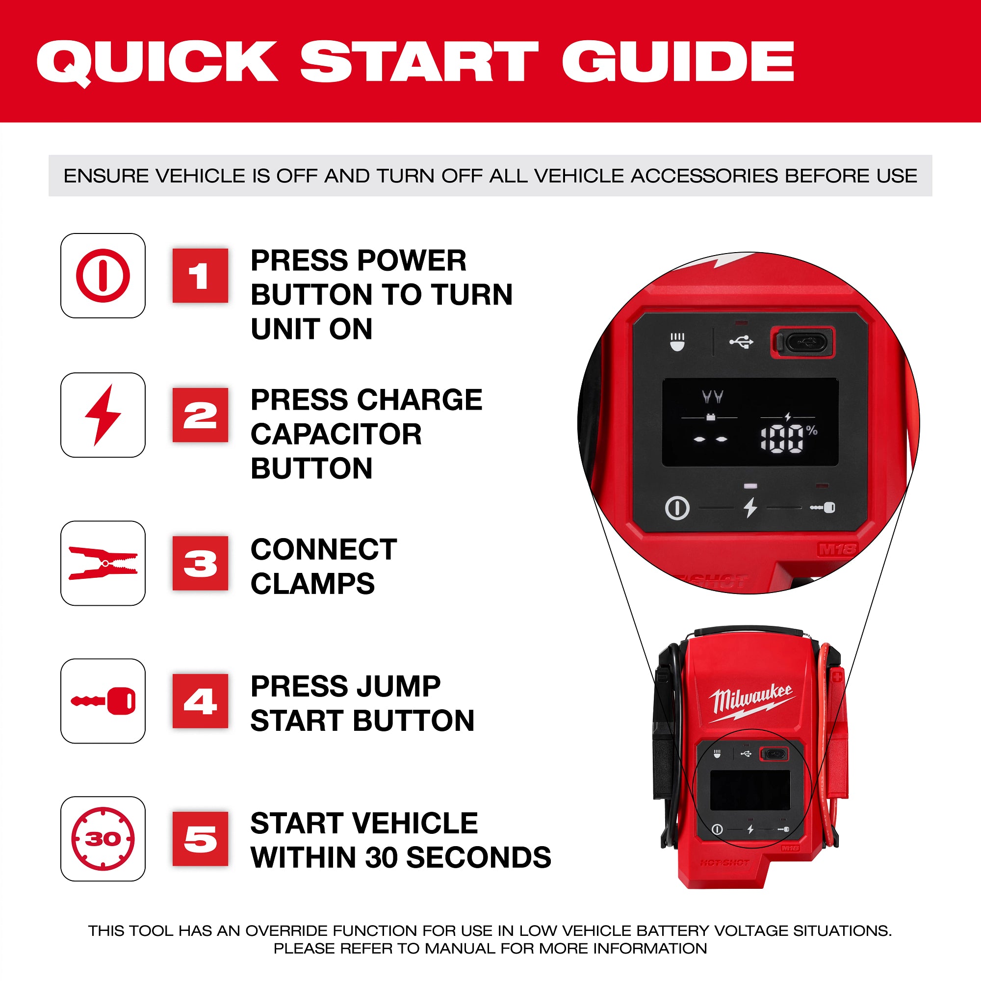 DÉMARREUR DE SECOURS - JUMP STARTER M18