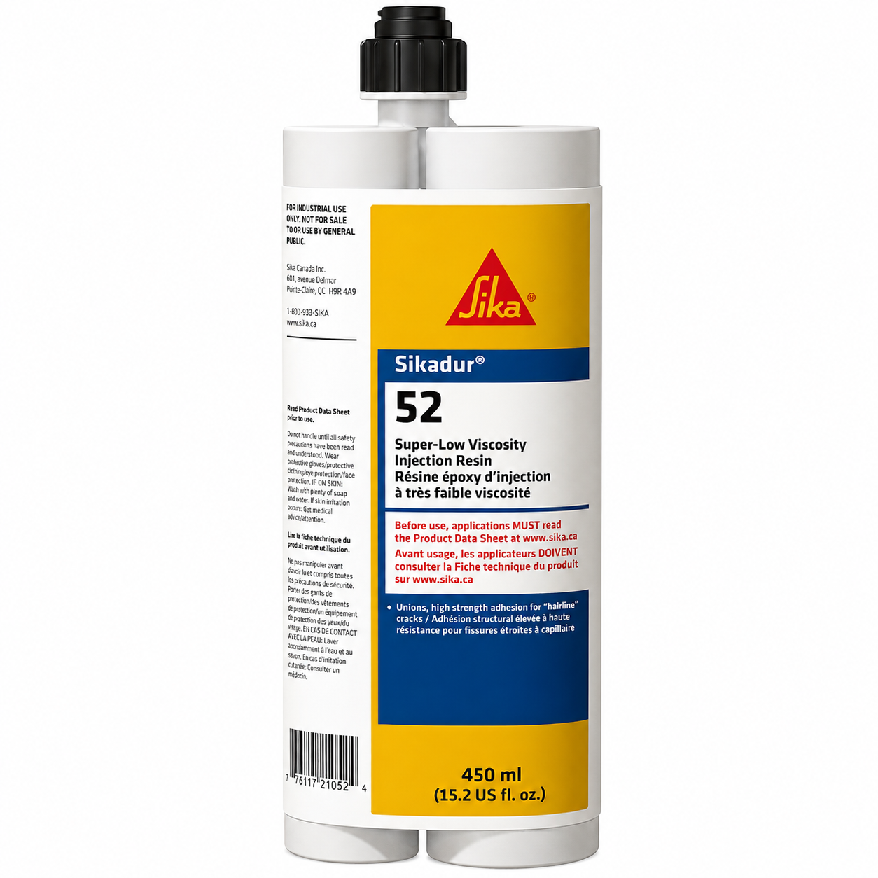 RÉSINE ÉPOXY D'INJECTION FAIBLE VISCOSITÉ PREPAK AB (450 ML)