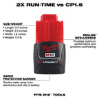 BATTERIE COMPACTE 3.0AH M12 REDLITHIUM CP3.0