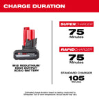 M12 REDLITHIUM HIGH OUTPUT XC5.0 5.0AH BATTERY