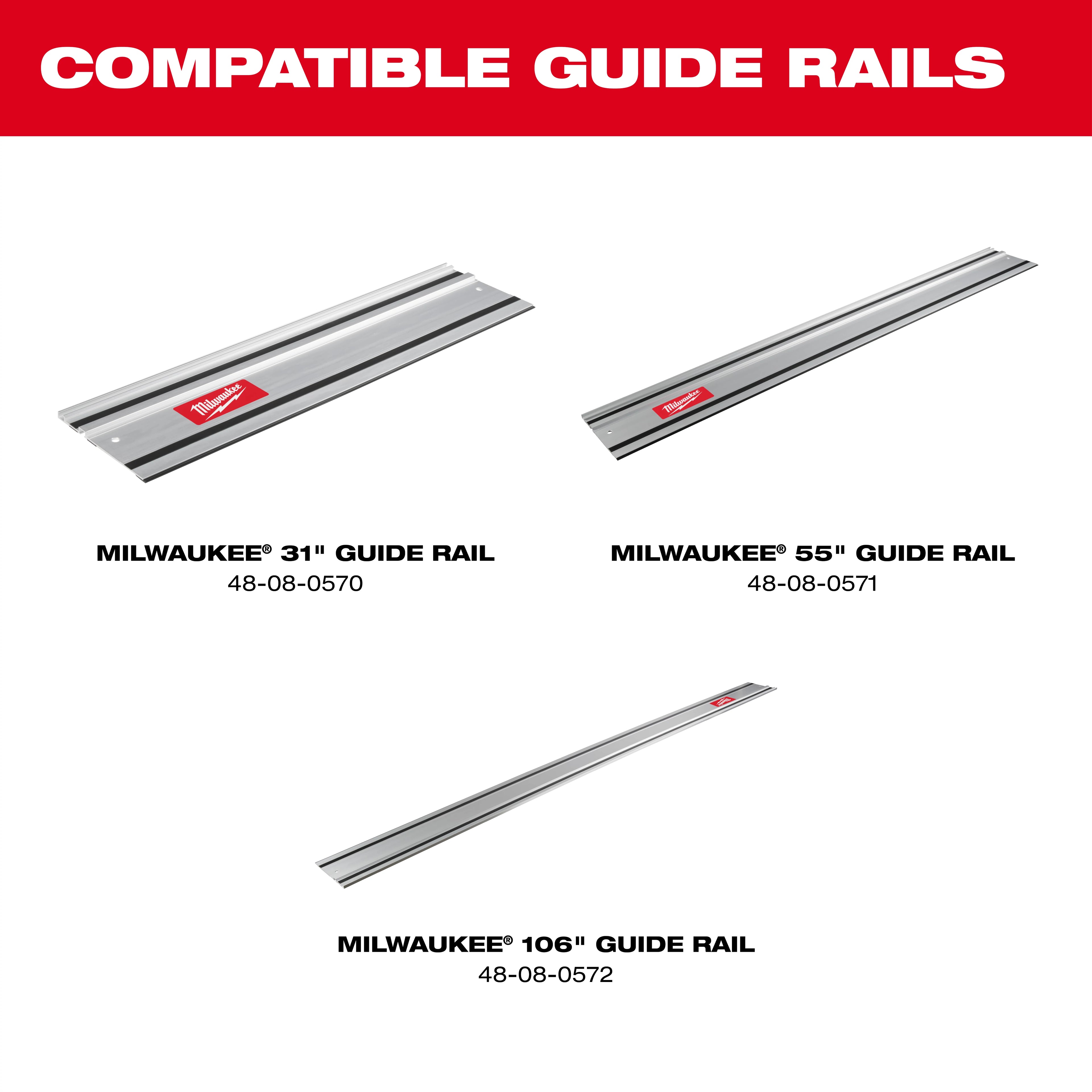 31" GUIDE RAIL FOR PLUNGE SAW