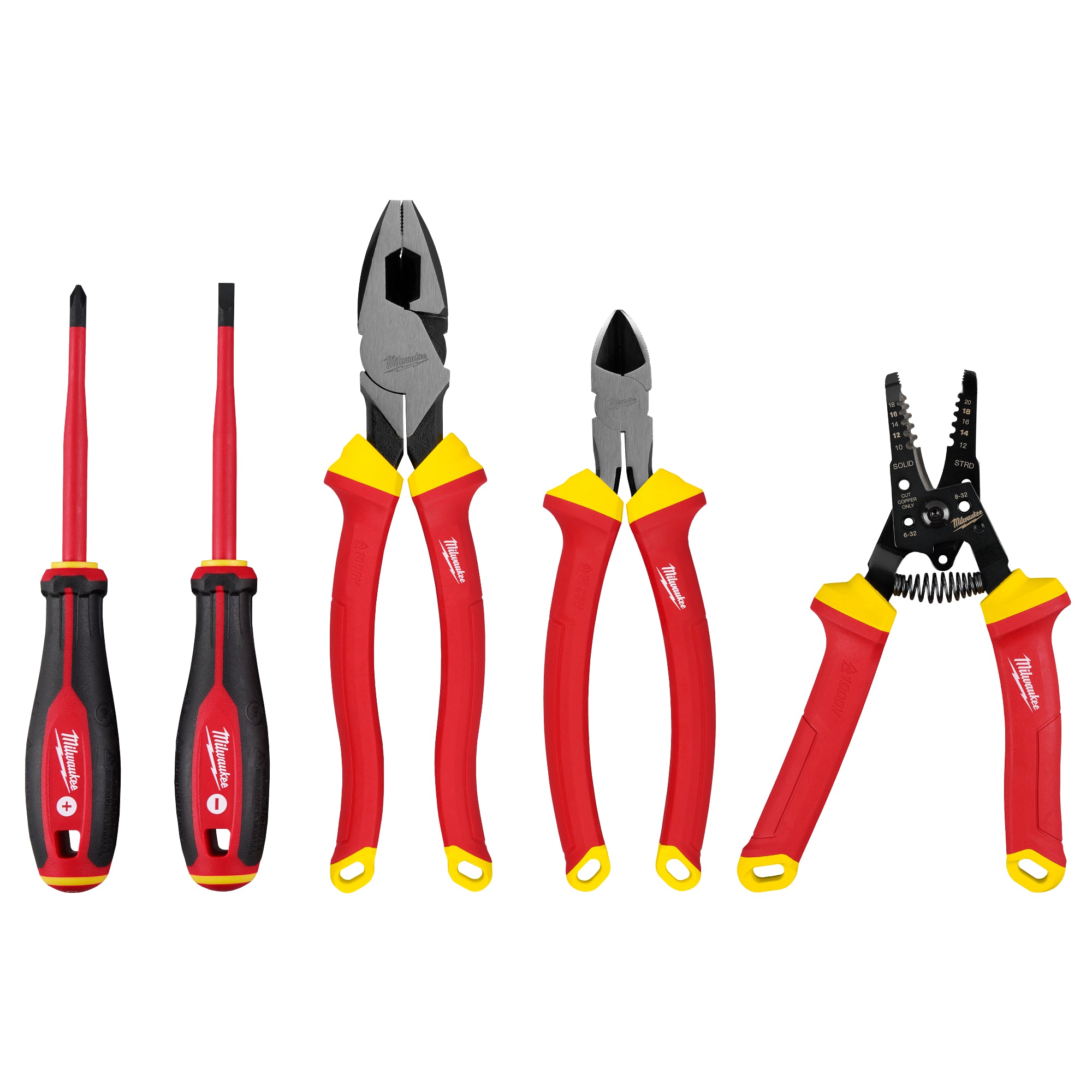 ENSEMBLE DE 5 OUTILS À MAIN ISOLÉS 1000V