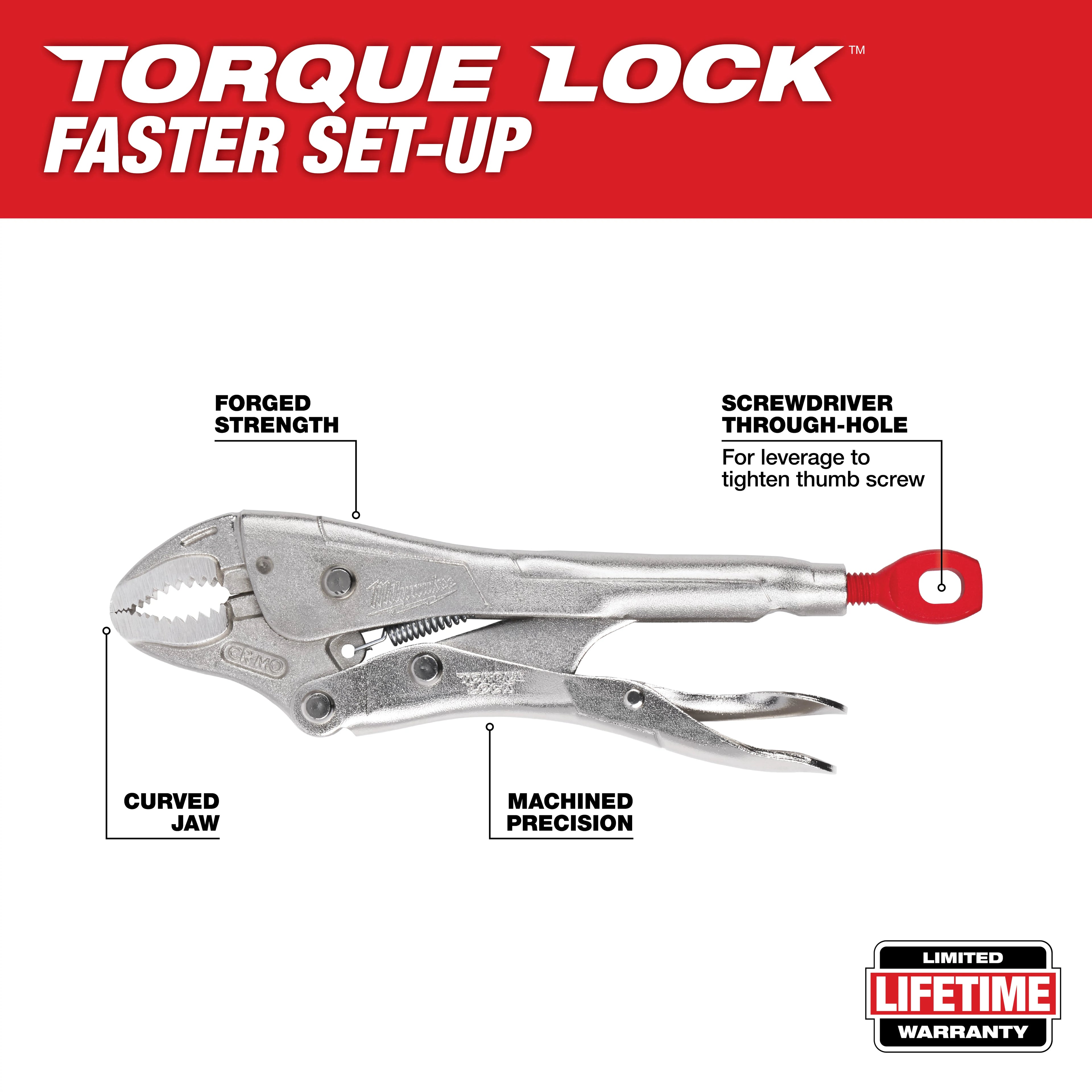 LOCKING PLIERS 5'' CURVED JAW