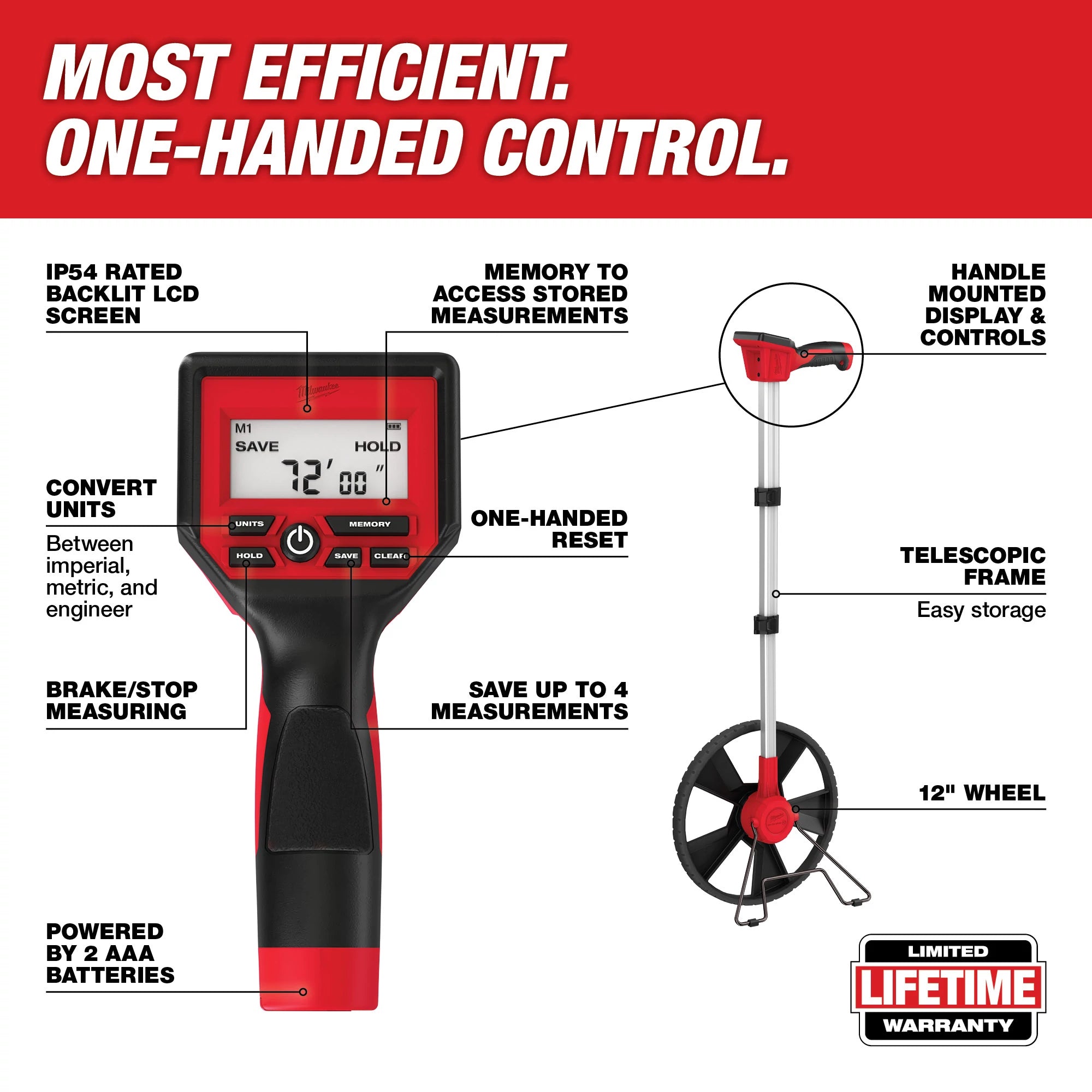 12" DIGITAL MEASURING WHEEL