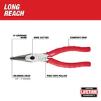LONG NOSE PLIER 8''