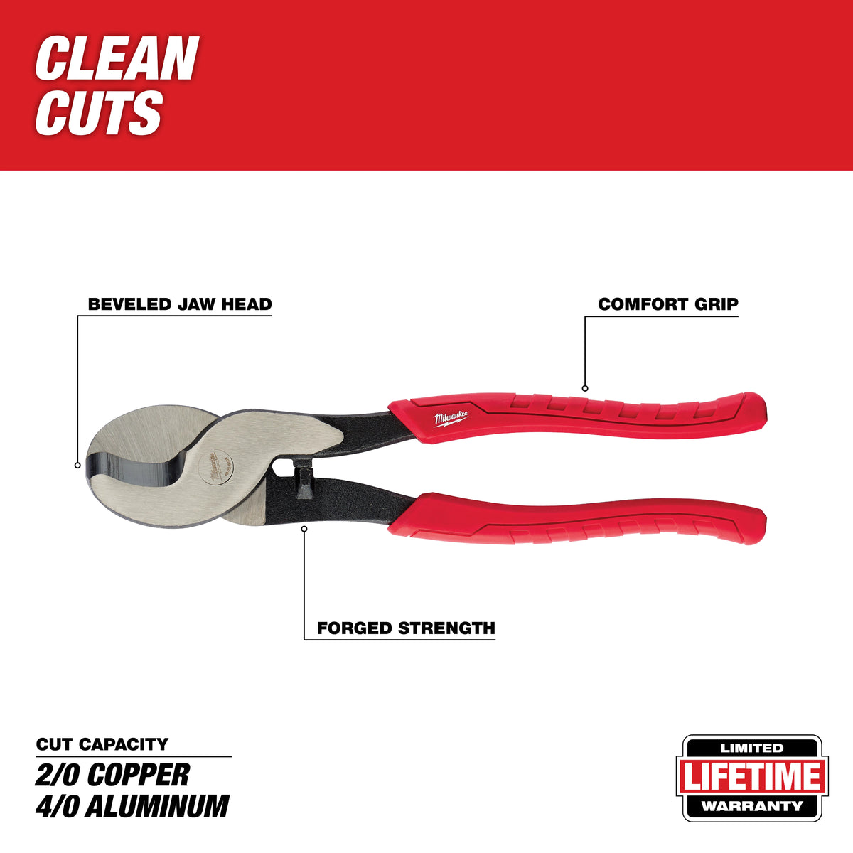 CABLE CUTTER WITH COMFORT GRIP