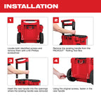 LOW-PROFILE RETRACTABLE PACKOUT HANDLE