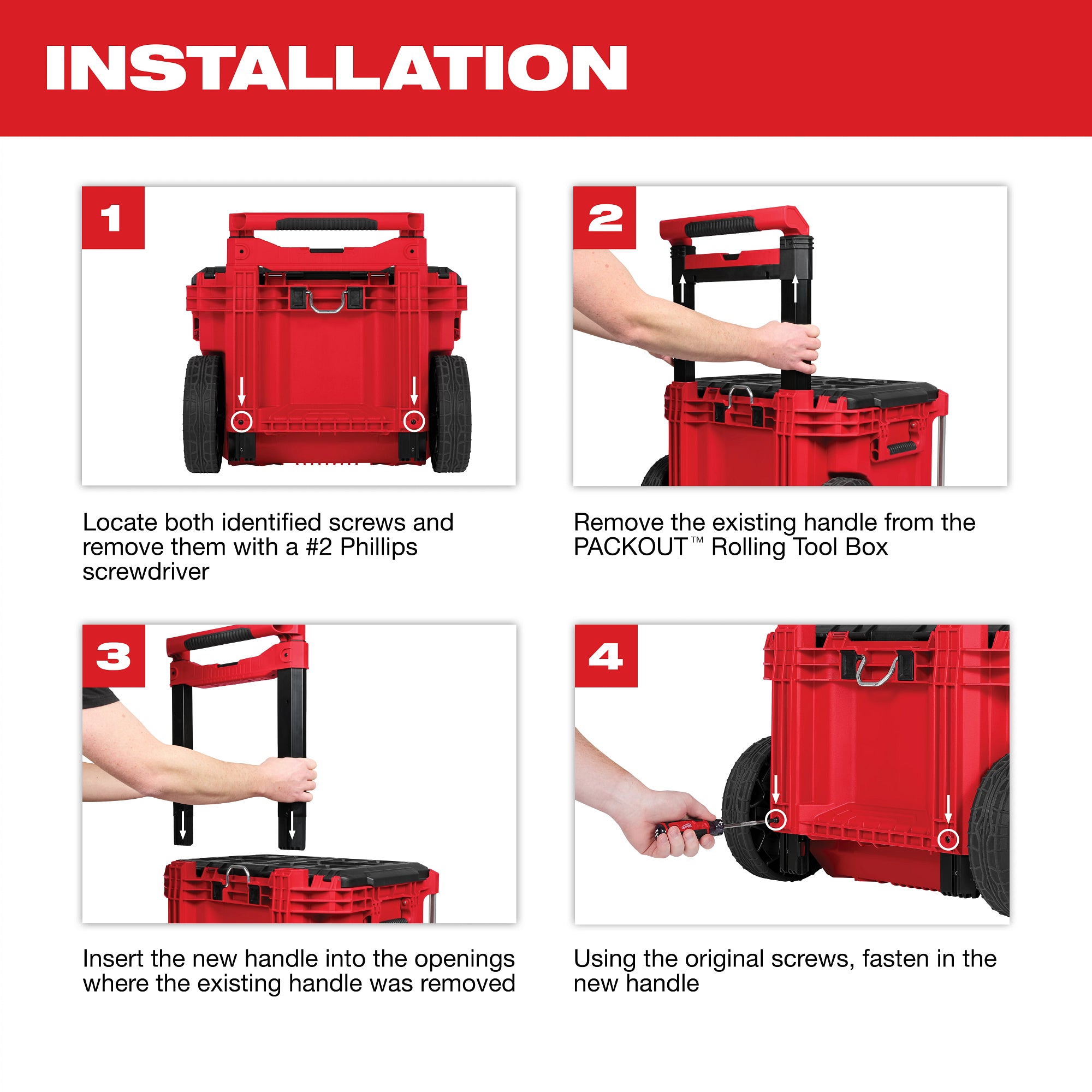 LOW-PROFILE RETRACTABLE PACKOUT HANDLE
