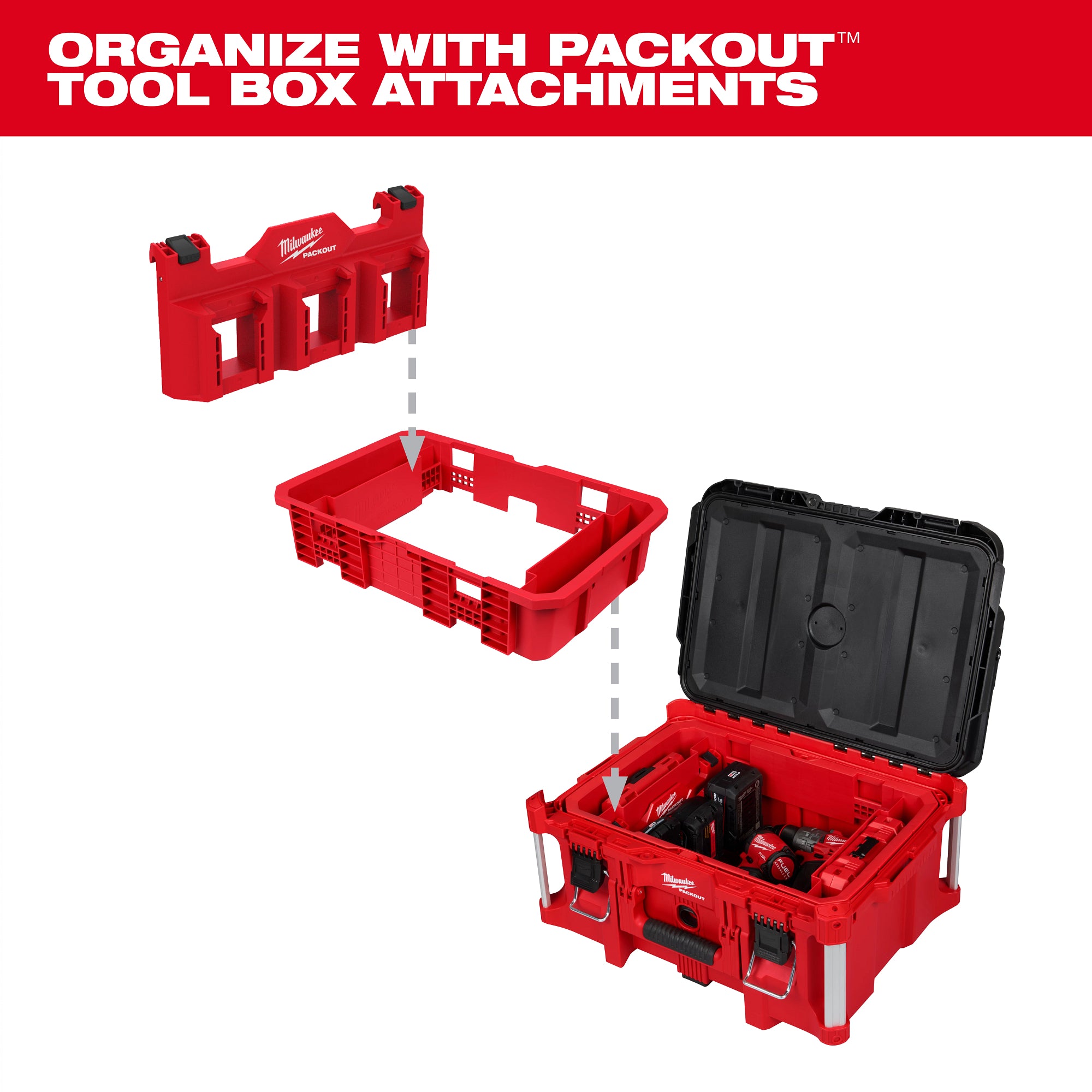 PLATEAU PRÊT À RECEVOIR DES FIXATIONS POUR COFFRE PACKOUT