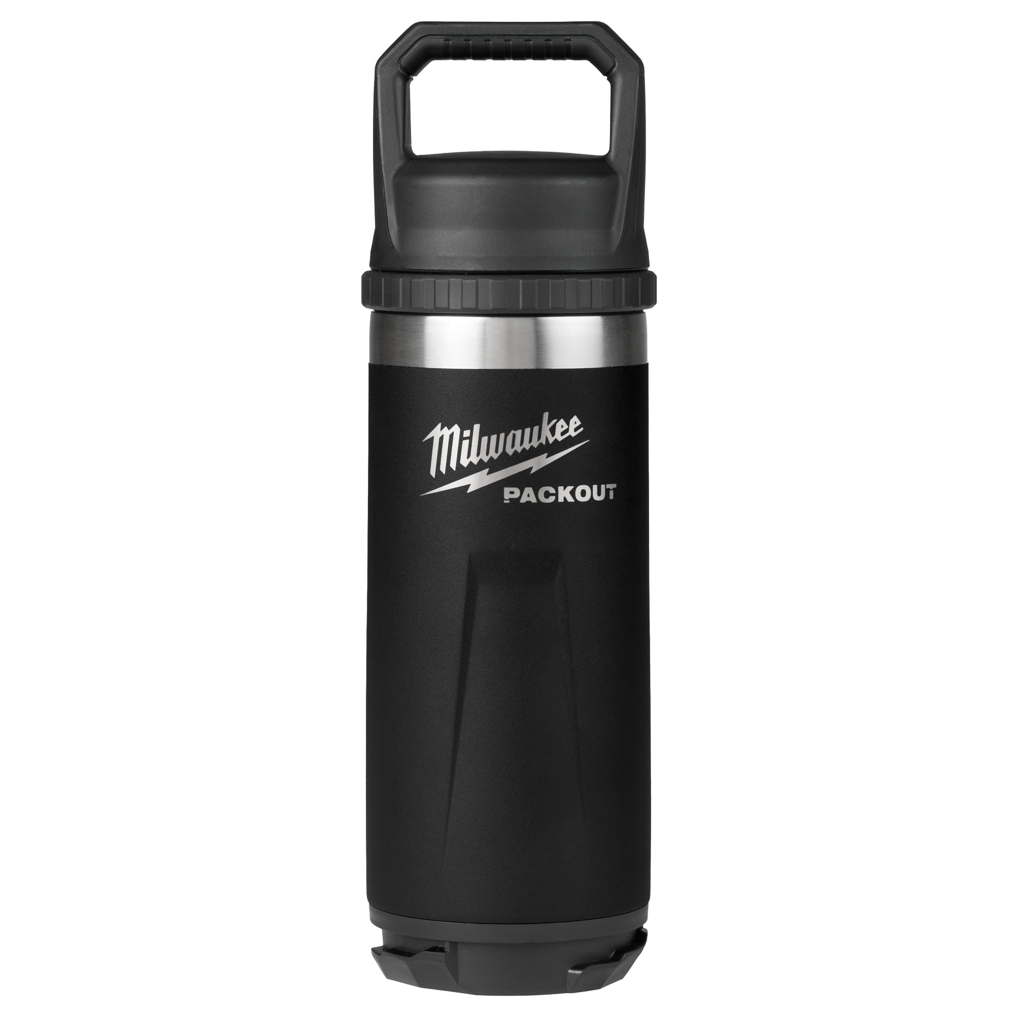 PACKOUT 18oz Black Insulated Bottle