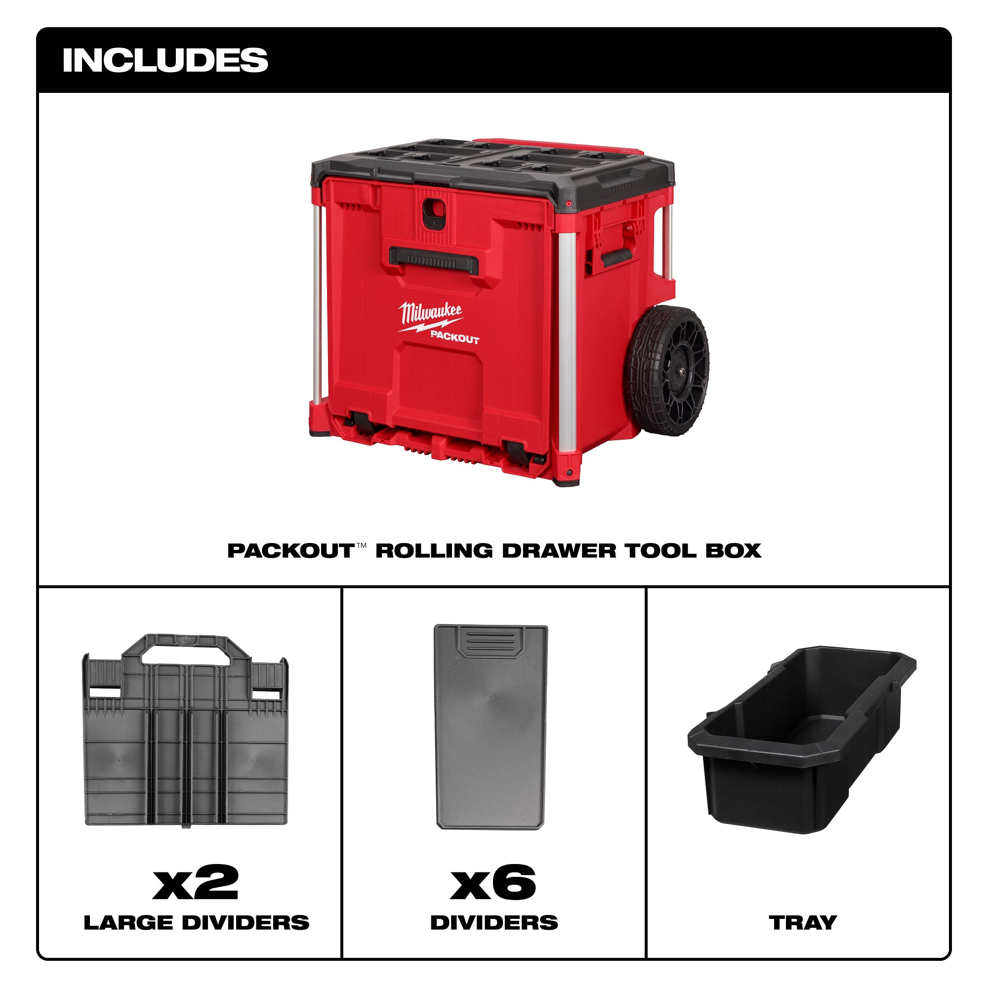 BOÎTE À OUTILS SUR ROUES 1 TIROIR PACKOUT