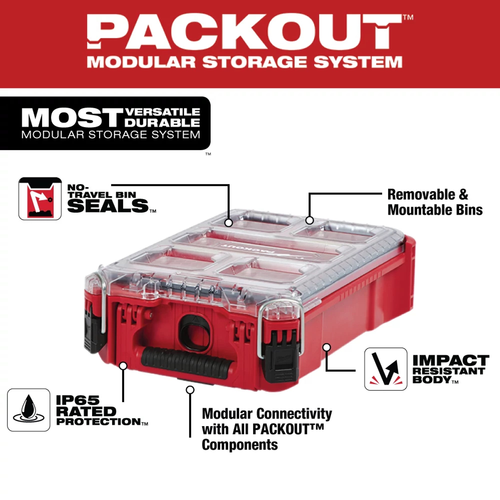 COFFRE À COMPARTIMENT COMPACT 10'' PACKOUT