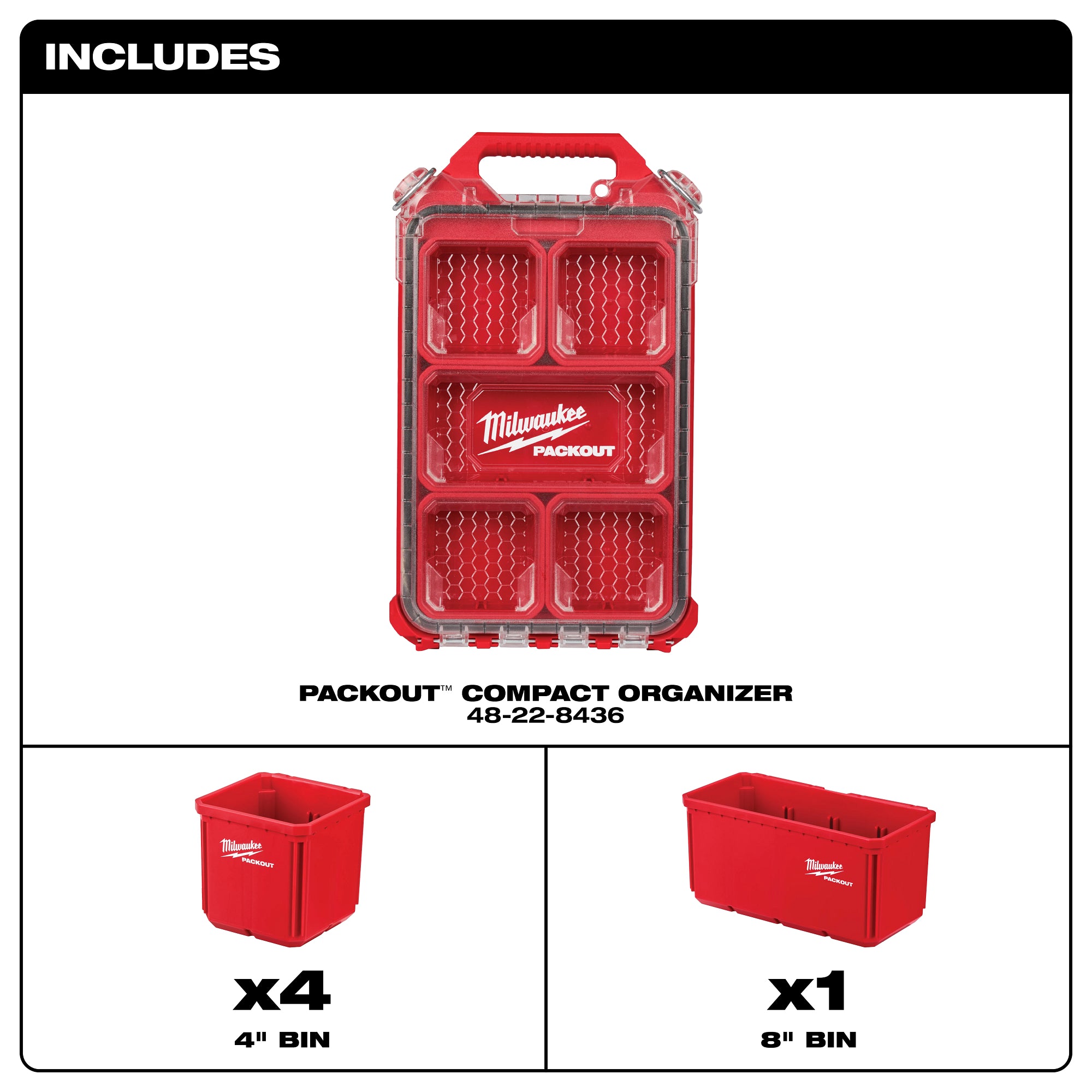 COFFRE À COMPARTIMENT COMPACT 10'' PROFIL BAS PACKOUT