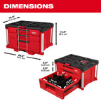 BOÎTE À OUTILS 22'' PACKOUT - 3 TIROIRS MULTI-PROFONDEURS