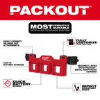 ACCESSOIRE AVEC SUPPORT DE BATTERIES M18 POUR PACKOUT