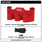 ACCESSOIRE AVEC SUPPORT DE BATTERIES M12 POUR PACKOUT