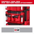 ACCESSOIRE AVEC SUPPORT DE BATTERIES M12 POUR PACKOUT