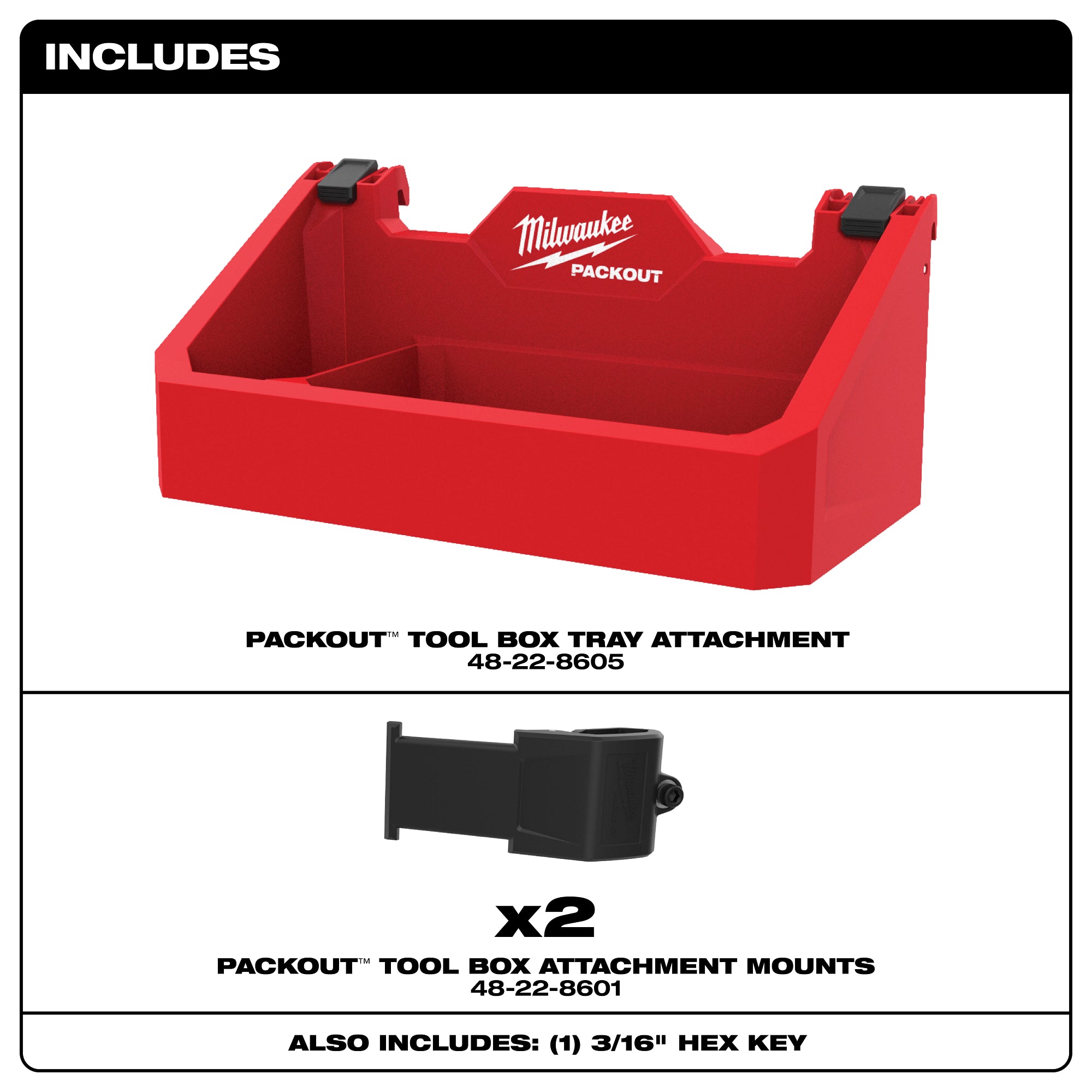ACCESSOIRE AVEC FIXATION PLATEAU POUR PACKOUT