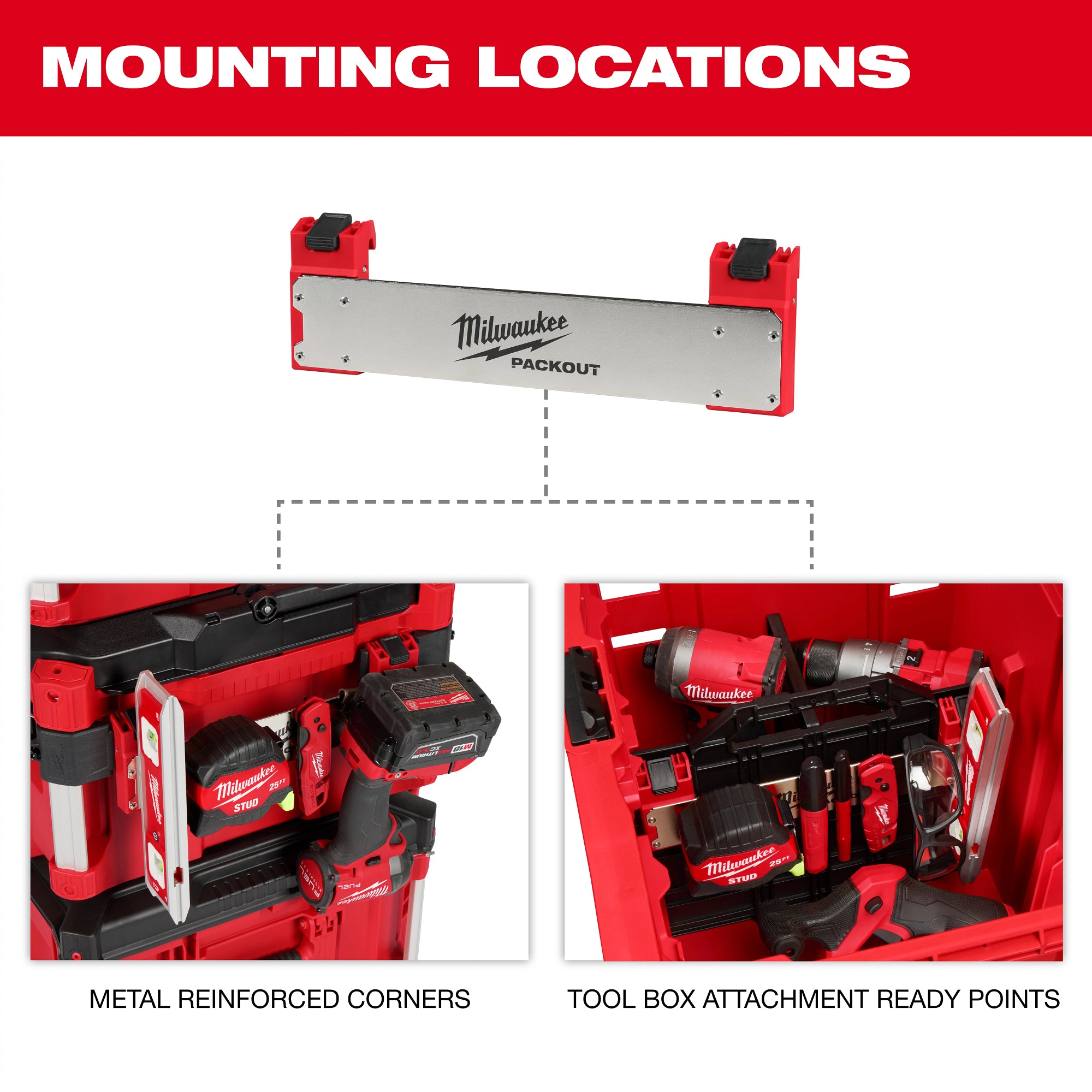 ACCESSOIRE AVEC FIXATION POUR SUPPORT À PINCES POUR PACKOUT
